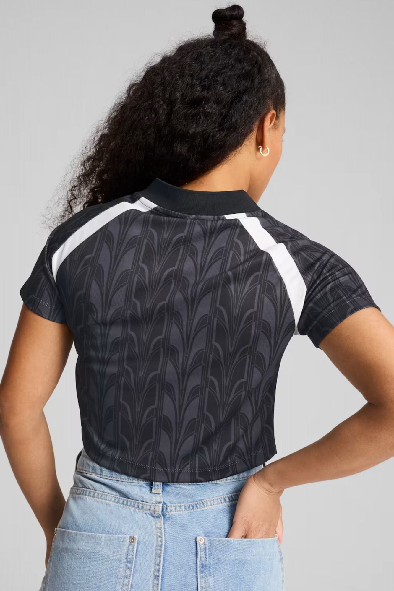 PUMA FOOTBALL JERSEY BABY TEE WOMEN en color GRIS (3)