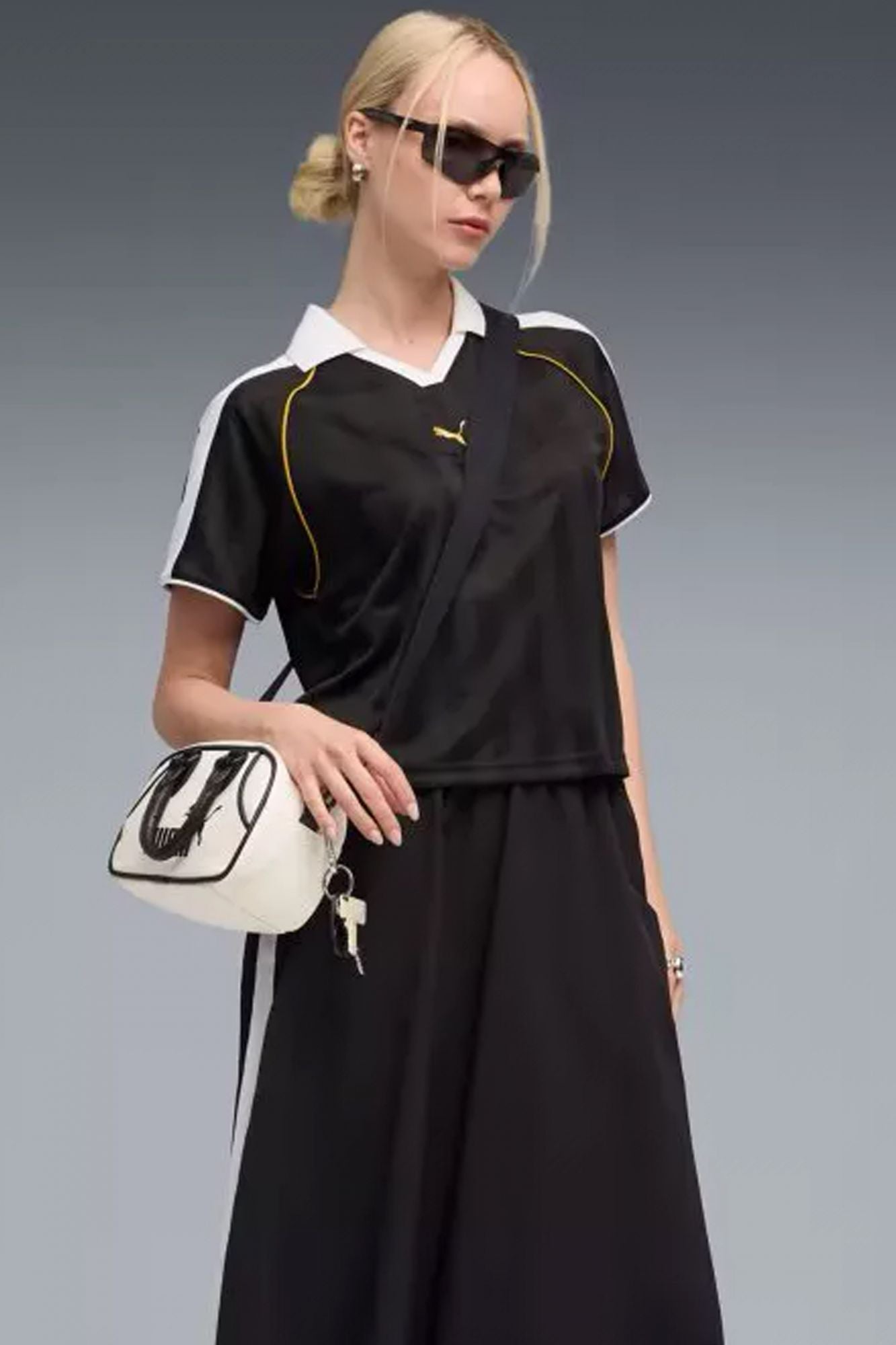 PUMA RELAXED FOOTBALL JERSEY en color NEGRO (1)