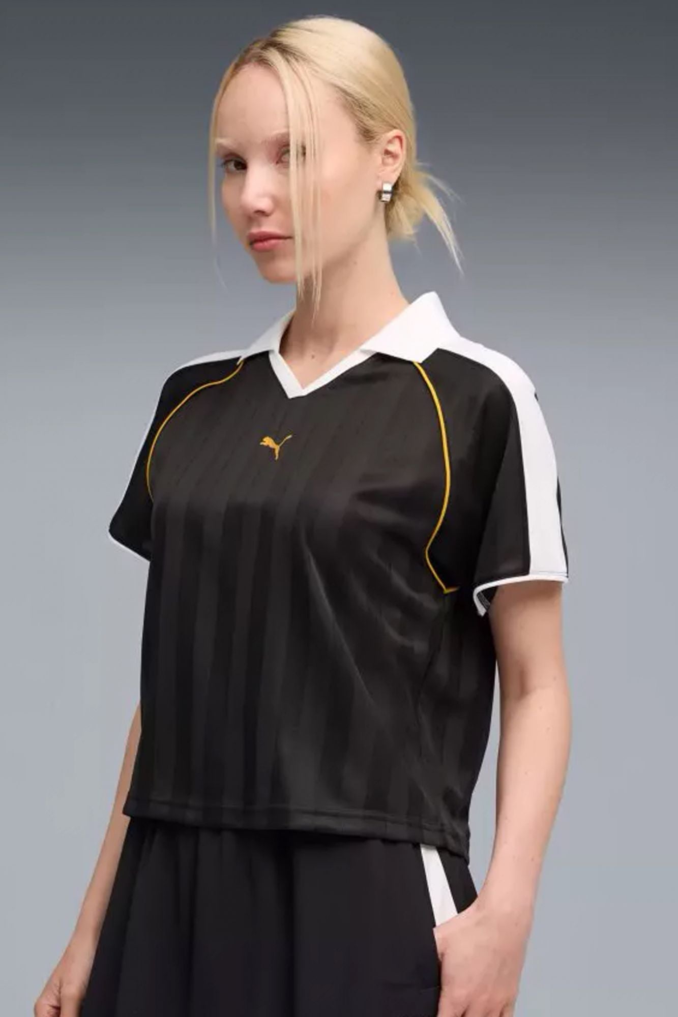 PUMA RELAXED FOOTBALL JERSEY en color NEGRO (4)