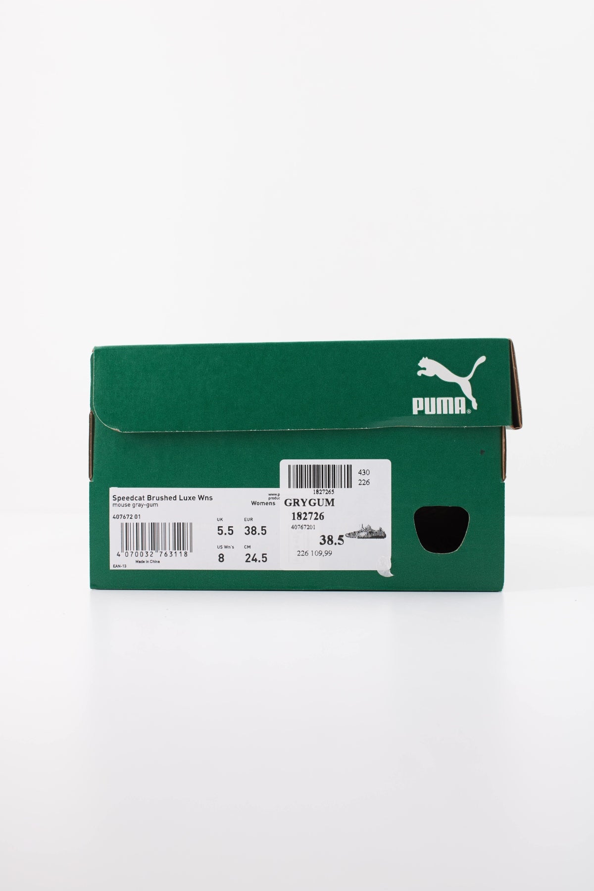 PUMA SPEEDCAT BRUSHED LUXE WNS en color GRIS (6)