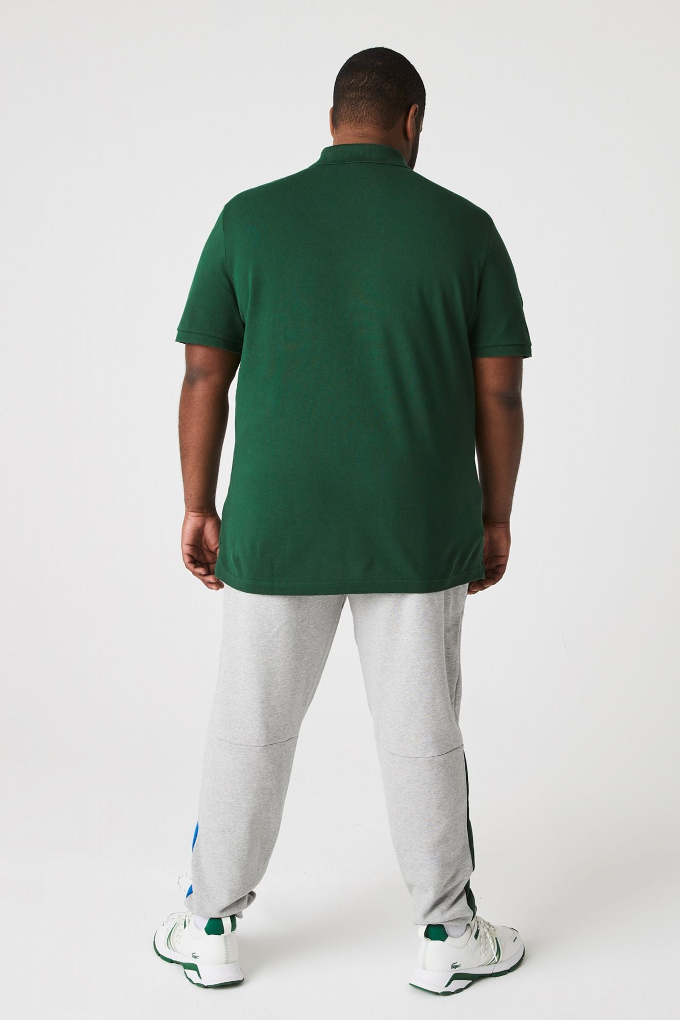 LACOSTE L1212 SHORT SLEEVED RIBBED COLLAR S en color VERDE (3)