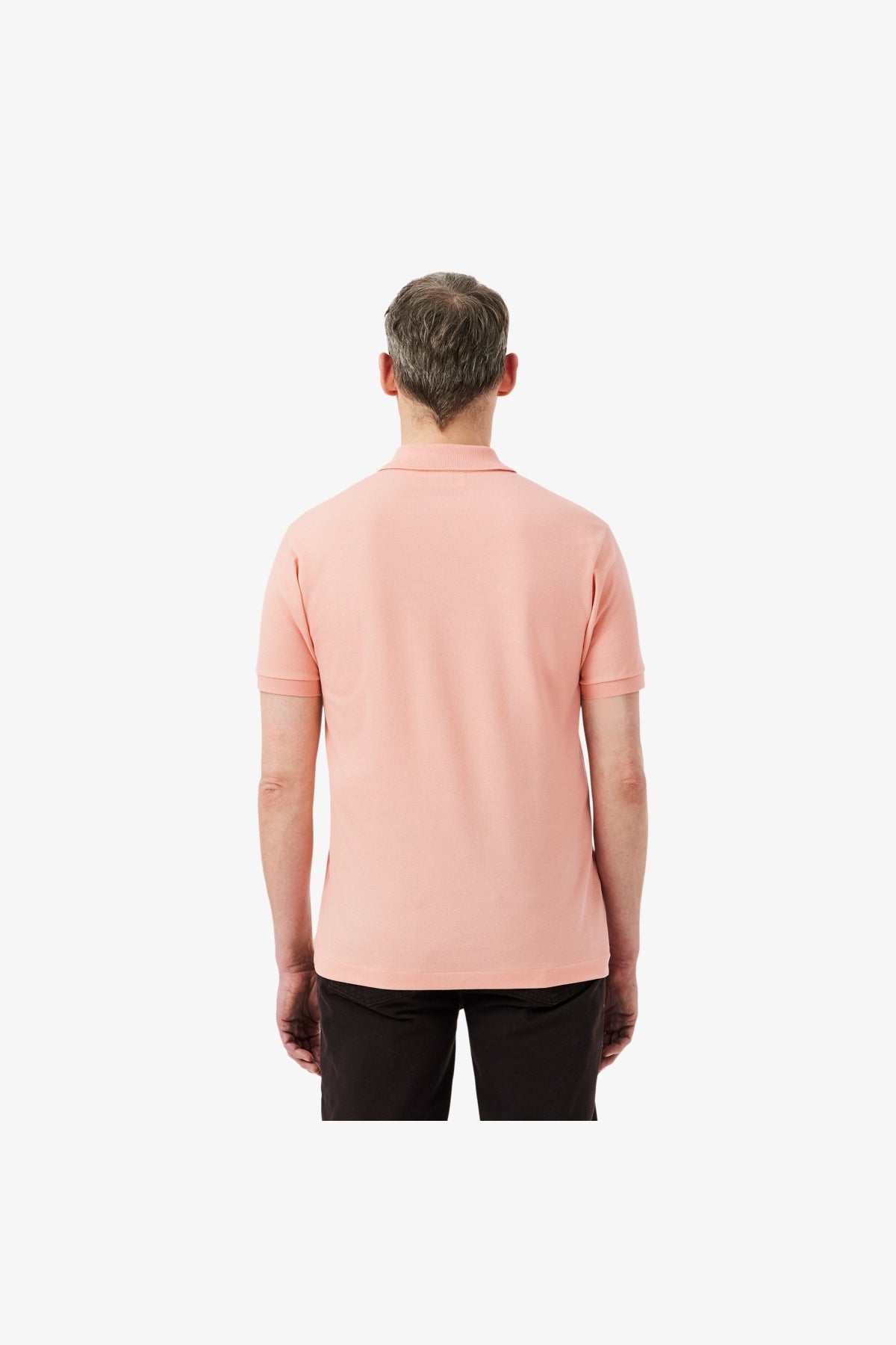 LACOSTE L1212 SHORT SLEEVED RIBBED COLLAR S en color ROSA (3)