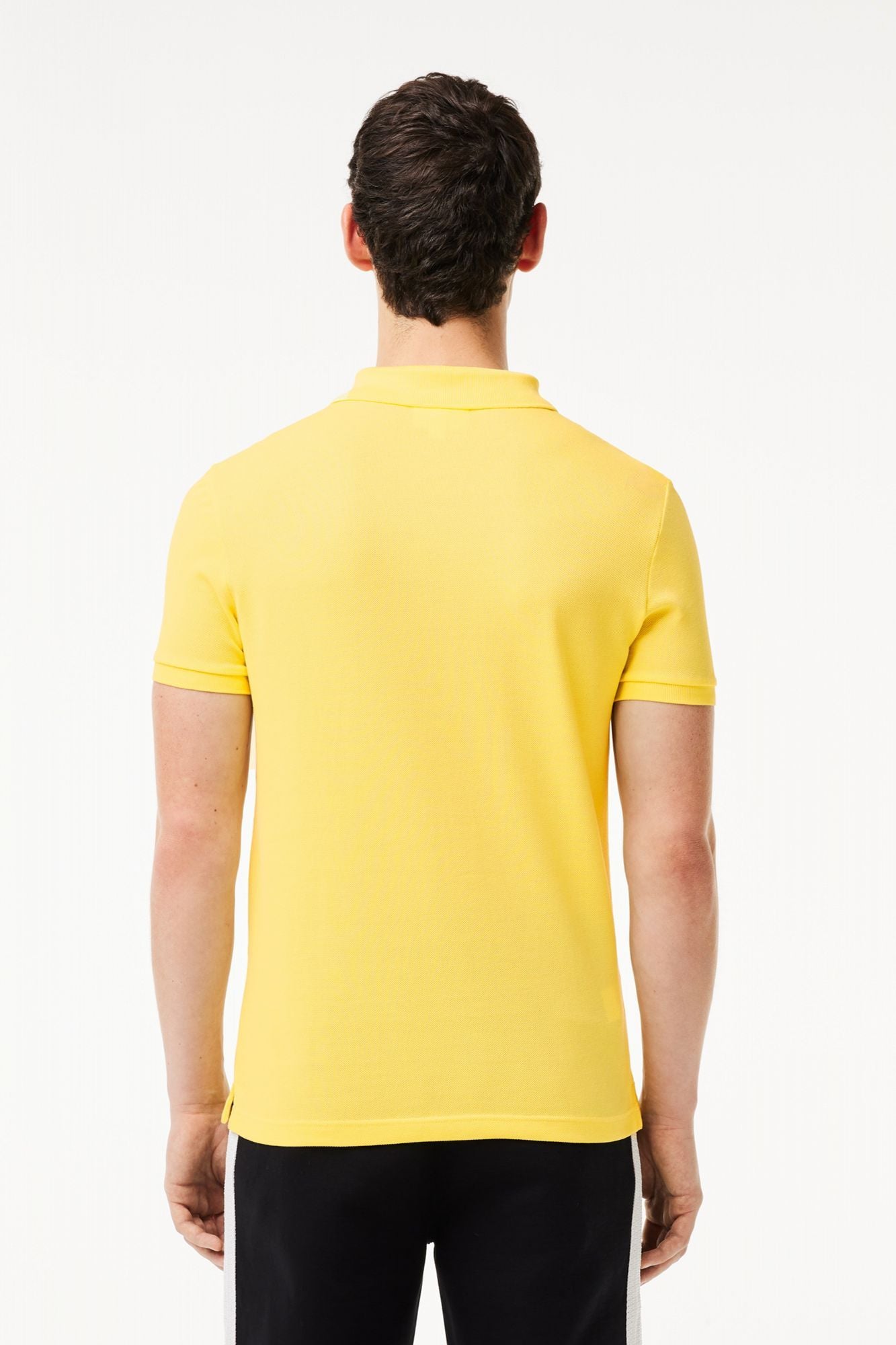 LACOSTE L1212 SHORT SLEEVED RIBBED COLLAR S en color AMARILLO (3)