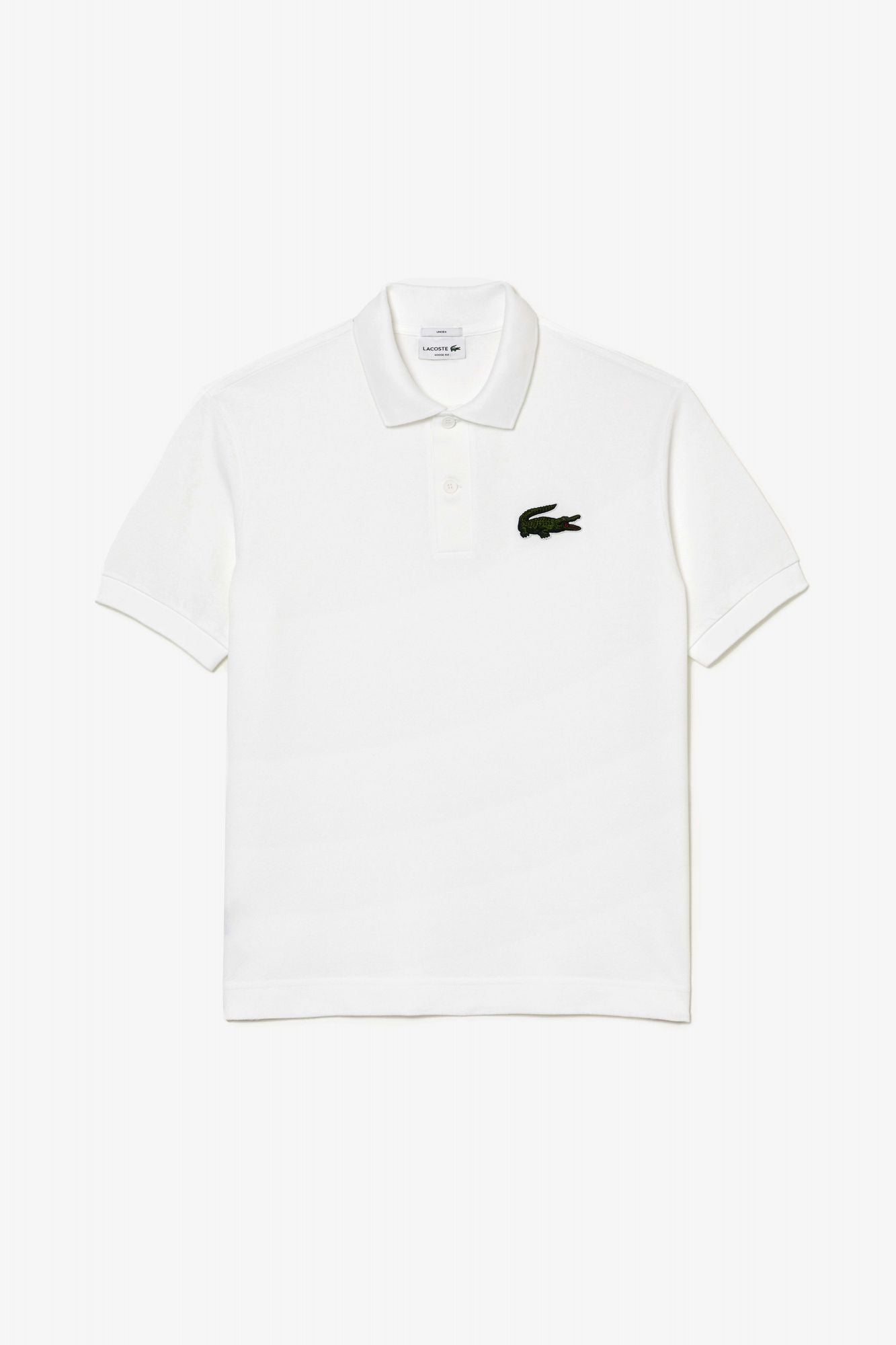 LACOSTE SHORT SLEEVED RIBBED COLLAR en color BLANCO (2)