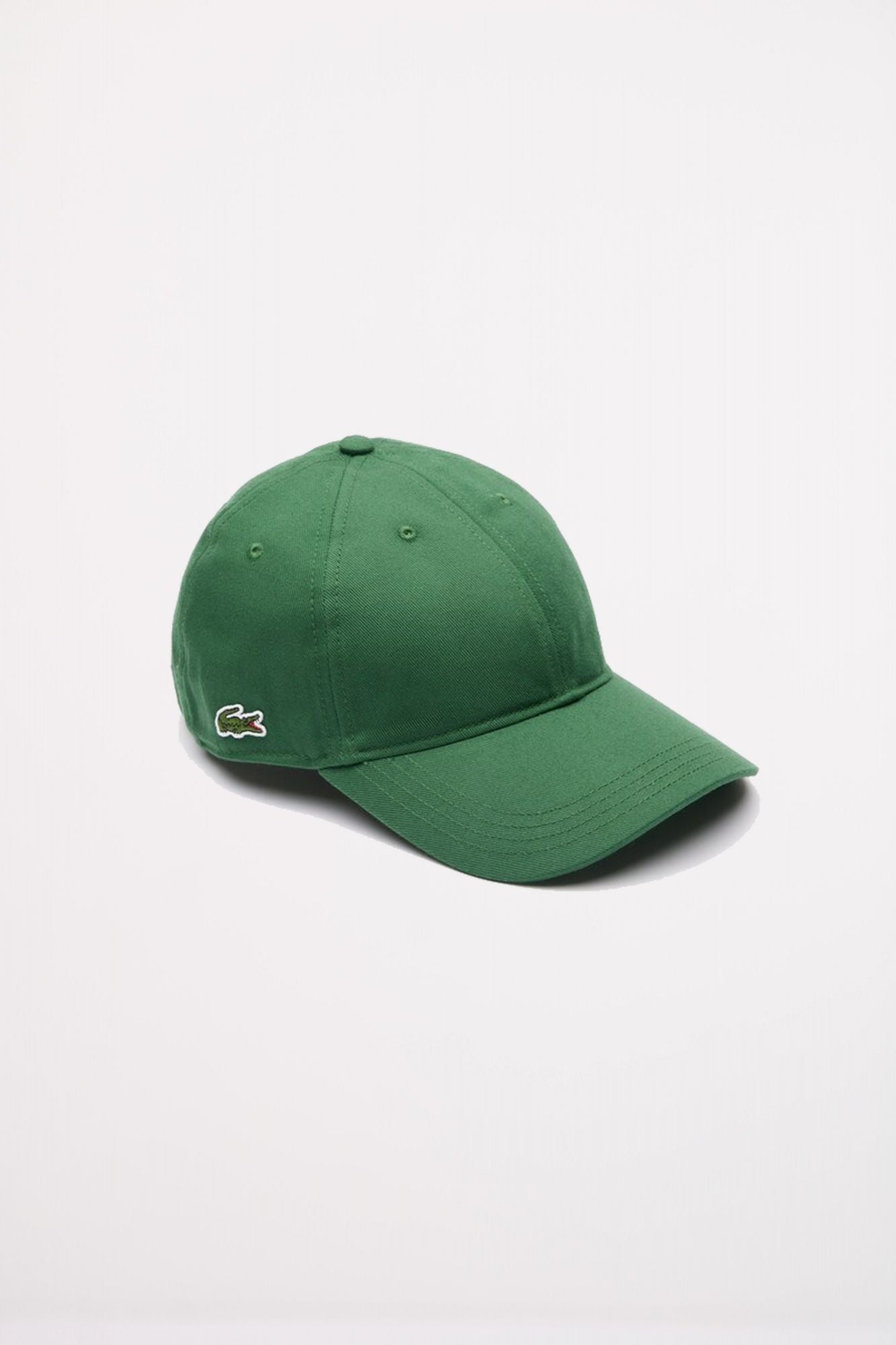 LACOSTE ORGANIC COTTON TWILL CAP en color VERDE (1)