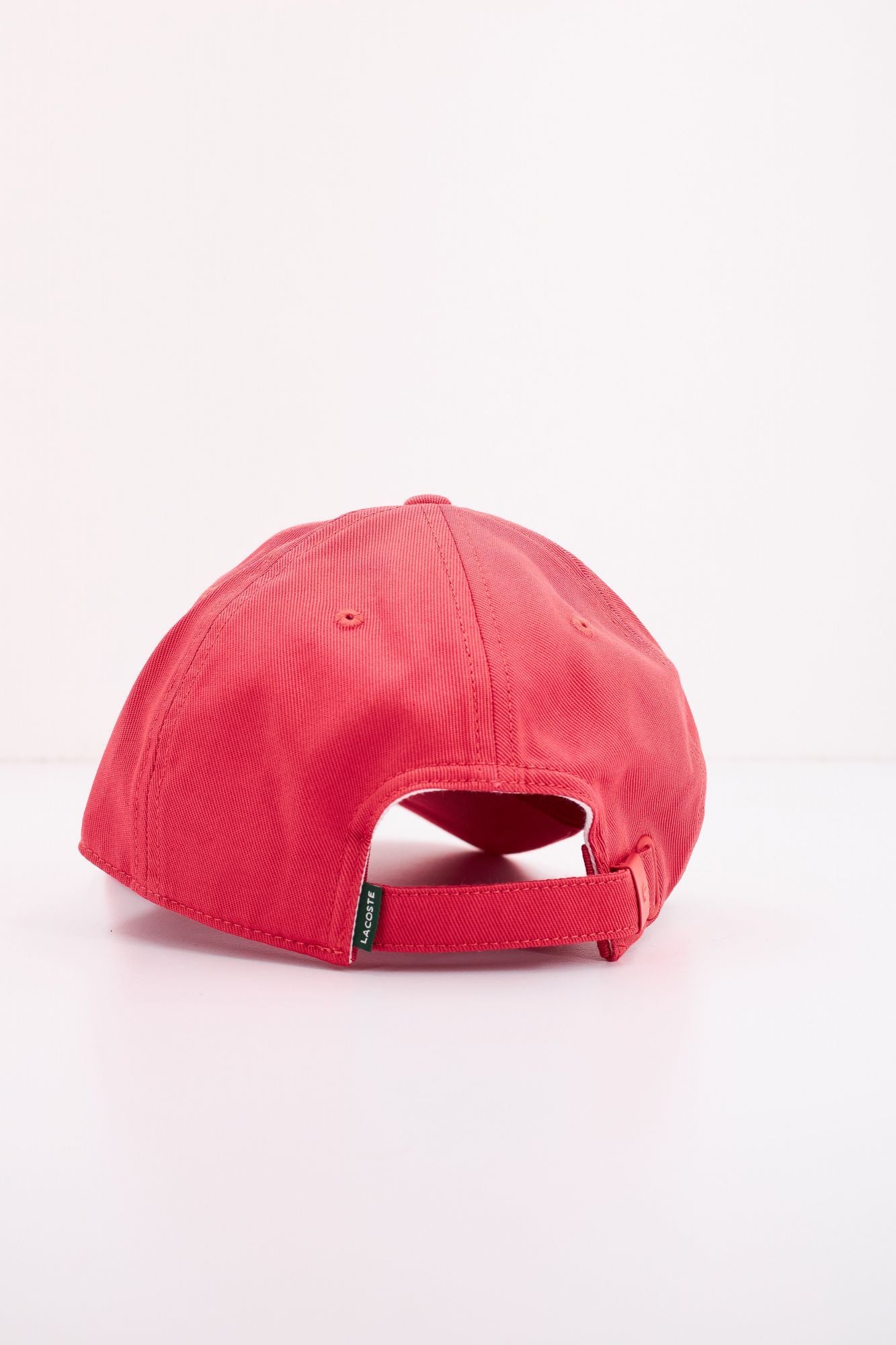 LACOSTE ORGANIC COTTON TWILL CAP en color ROJO (3)