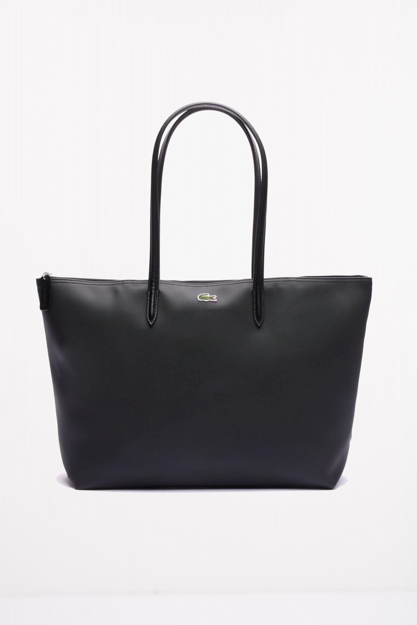 LACOSTE LARGE COATED CANVAS TOTE en color NEGRO (1)