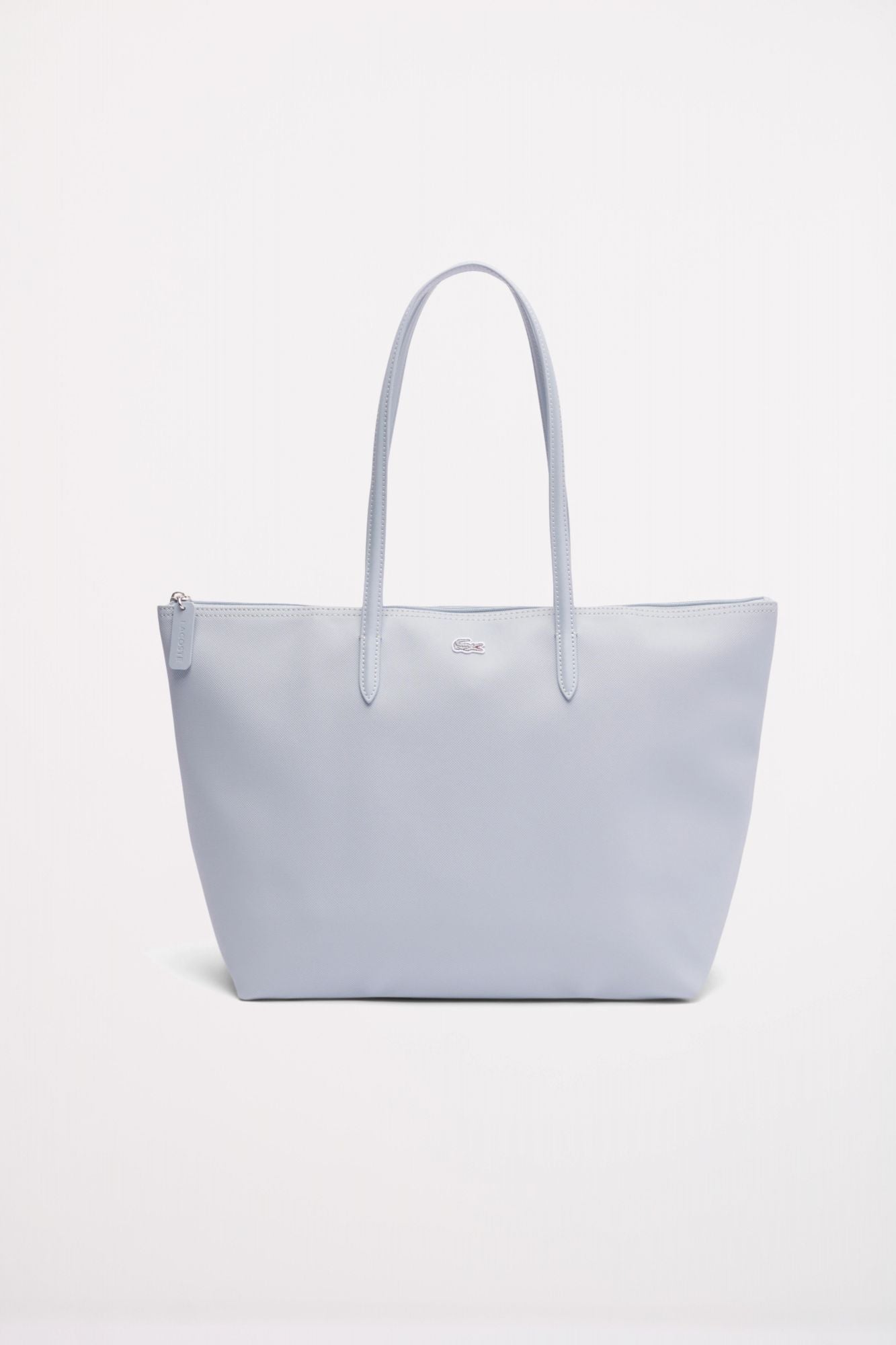 LACOSTE LARGE COATED CANVAS TOTE en color AZUL (1)