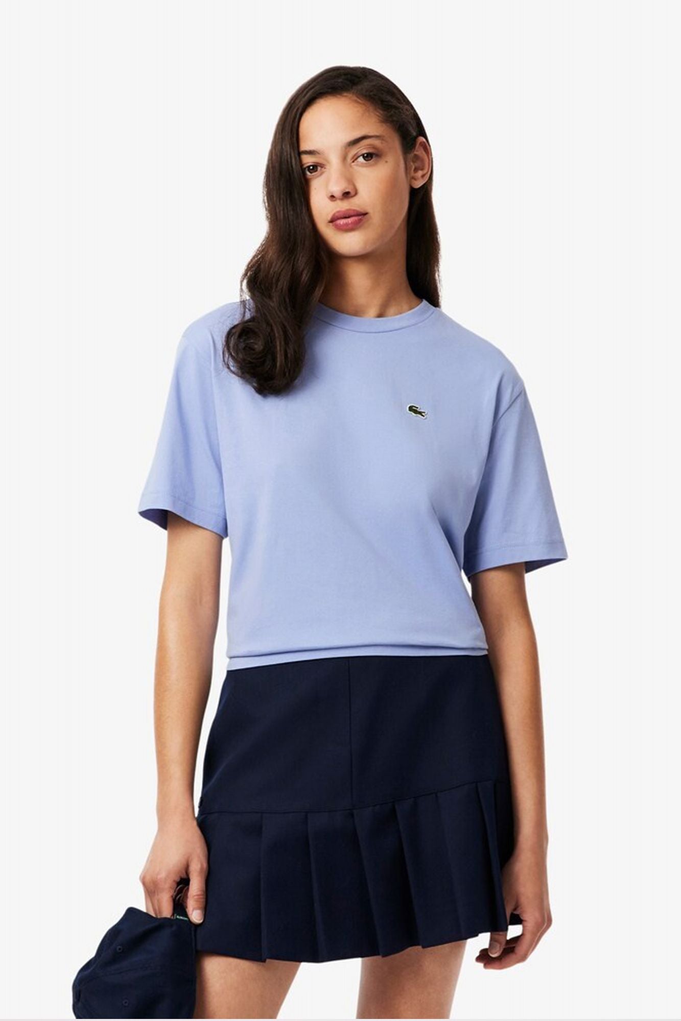 LACOSTE RELAXED FIT SOFT COTTON T-SHIRT en color AZUL (1)