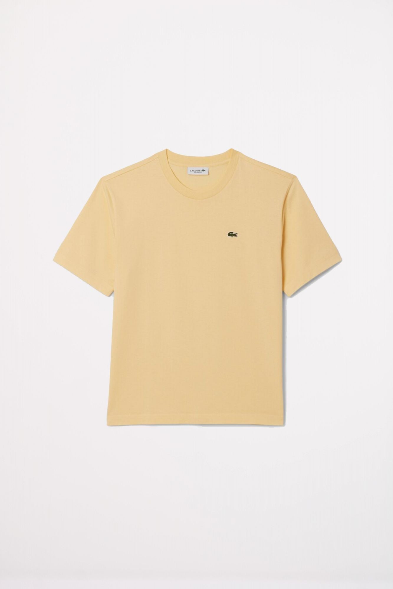 LACOSTE RELAXED FIT SOFT COTTON T-SHIRT en color AMARILLO (1)