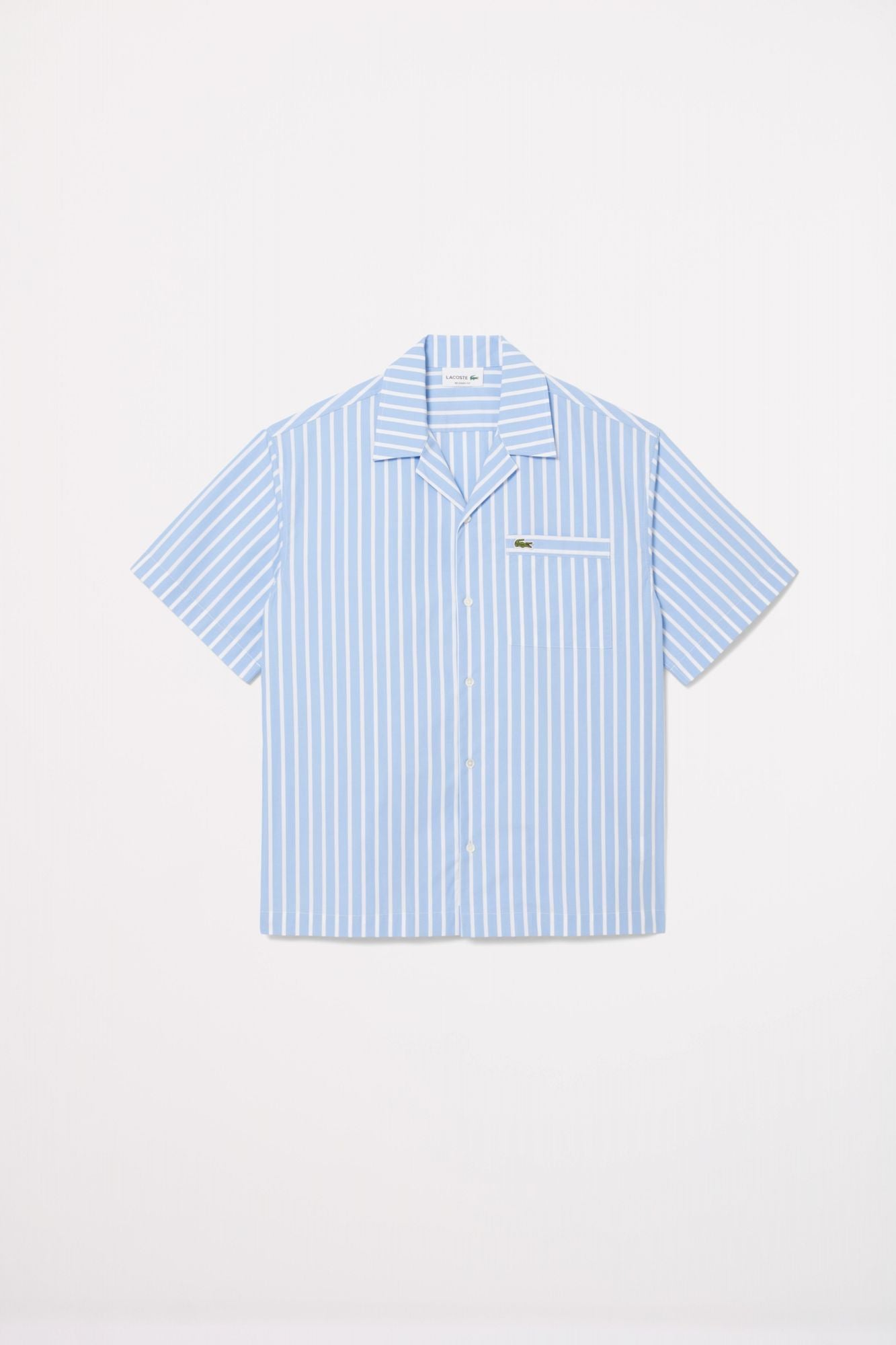 LACOSTE SHORT SLEEVED CASUAL SHIRT en color AZUL (2)