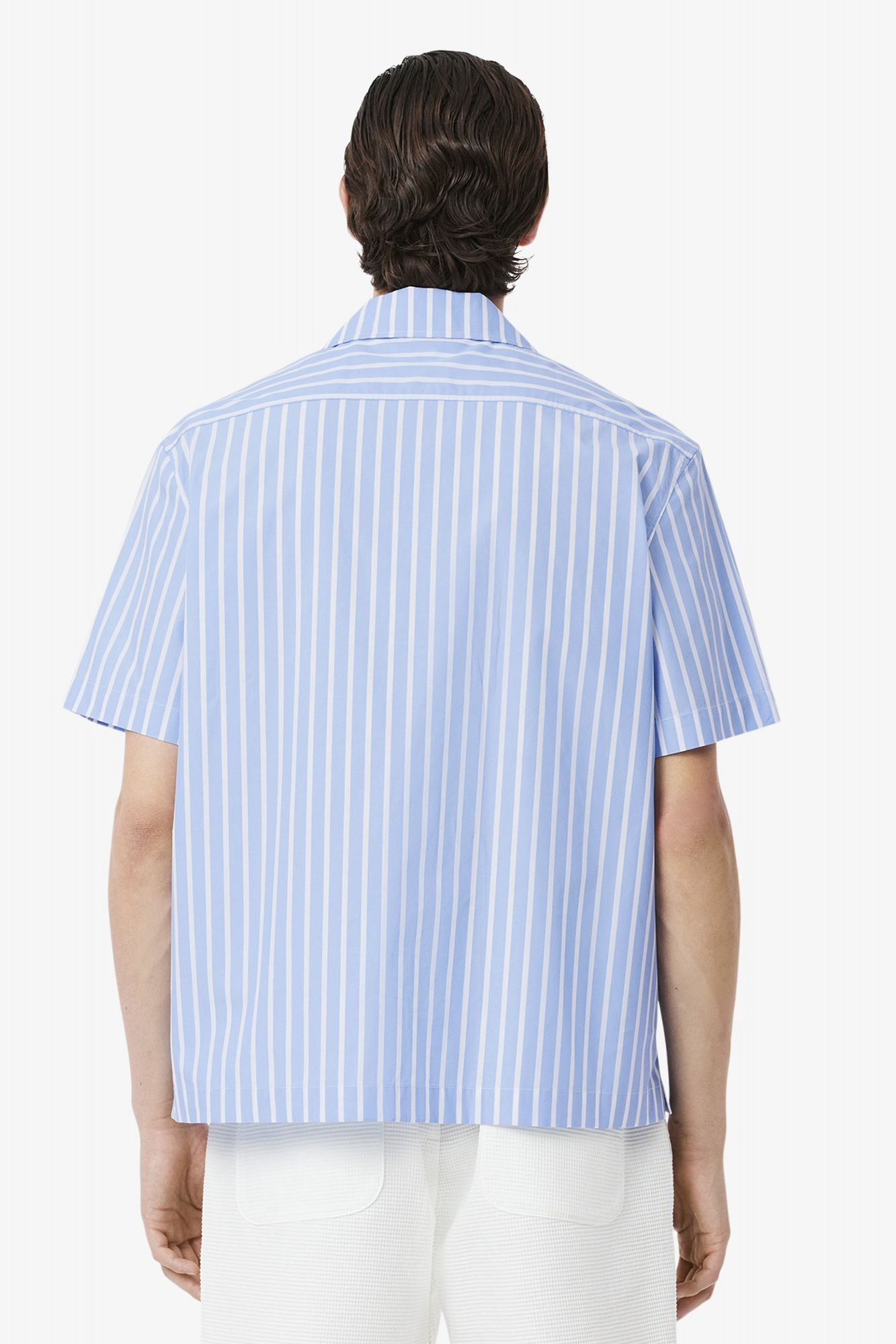 LACOSTE SHORT SLEEVED CASUAL SHIRT en color AZUL (4)