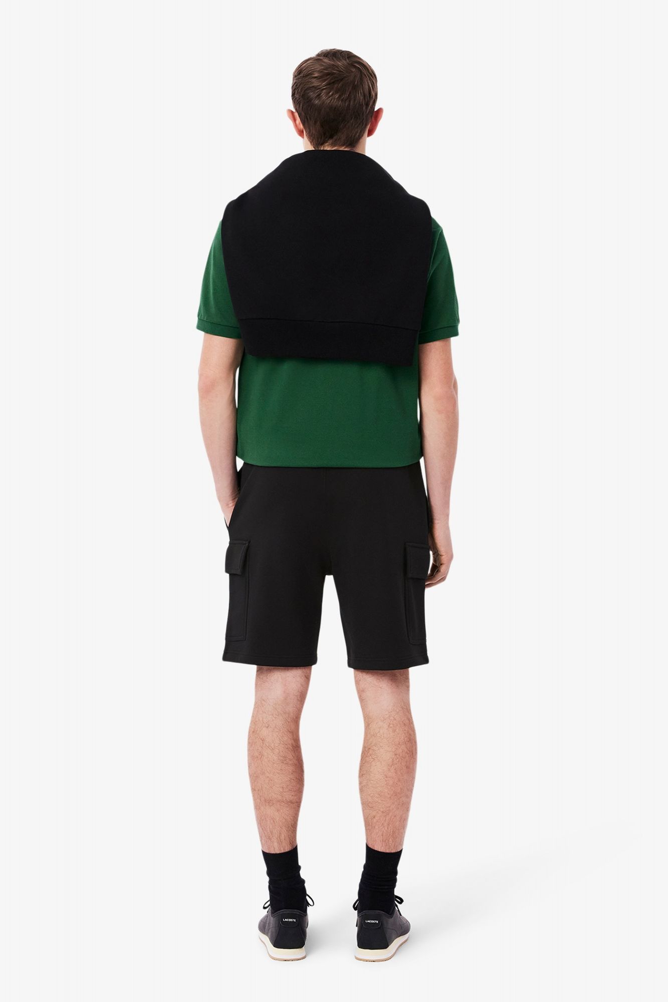 LACOSTE GH9743 SHORTS en color NEGRO (3)