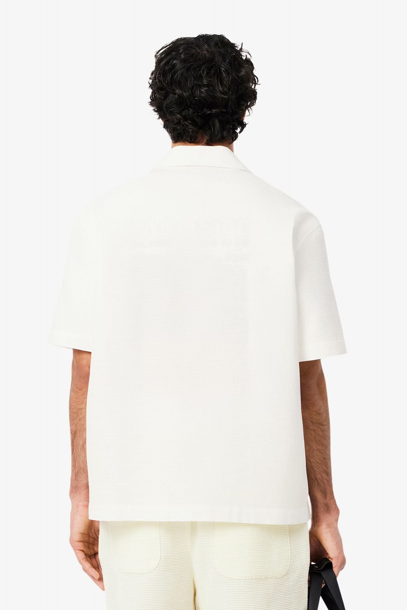 LACOSTE SHORT SLEEVED CASUAL SHIRT en color BLANCO (2)