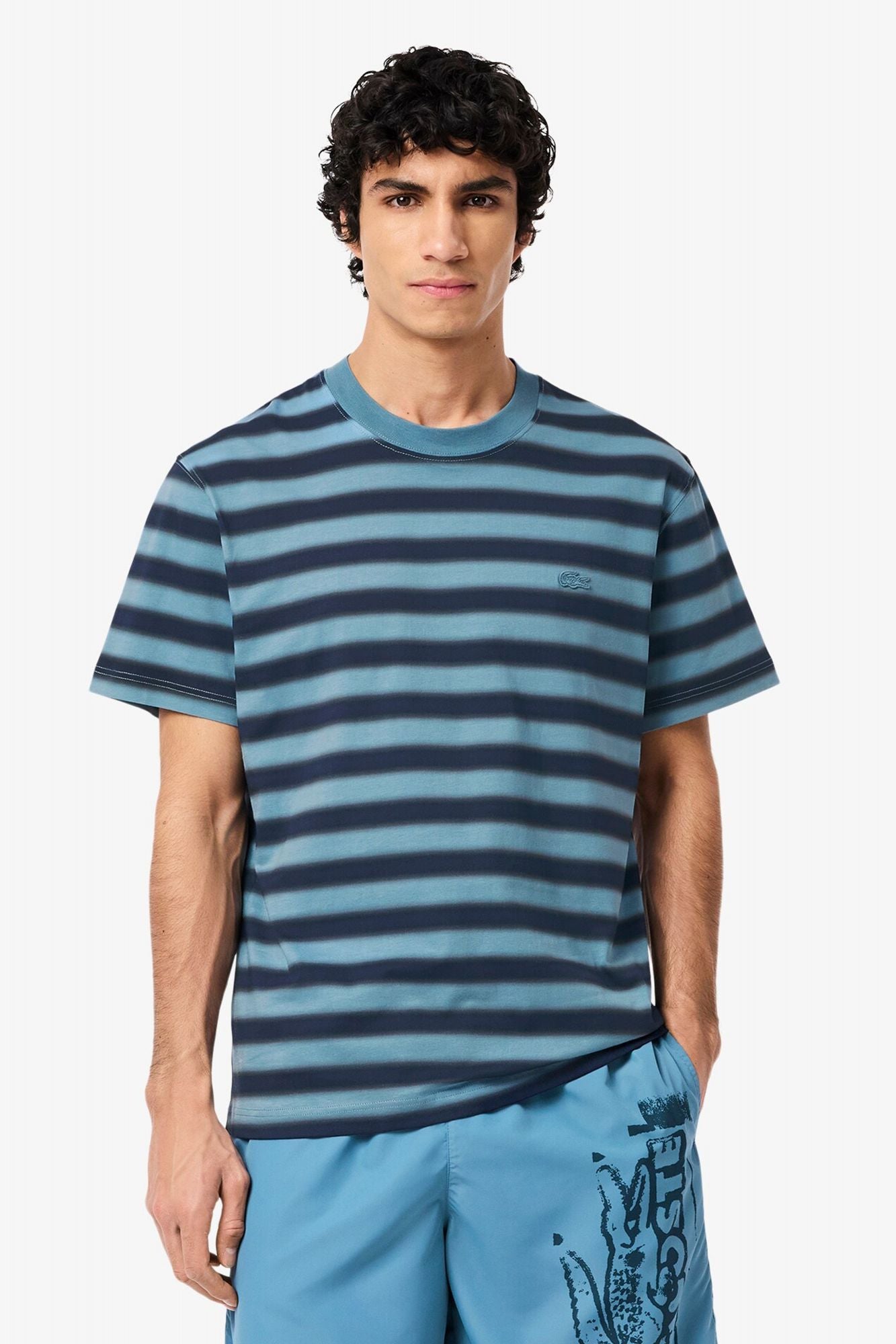 LACOSTE TEE-SHIRT en color AZUL (1)