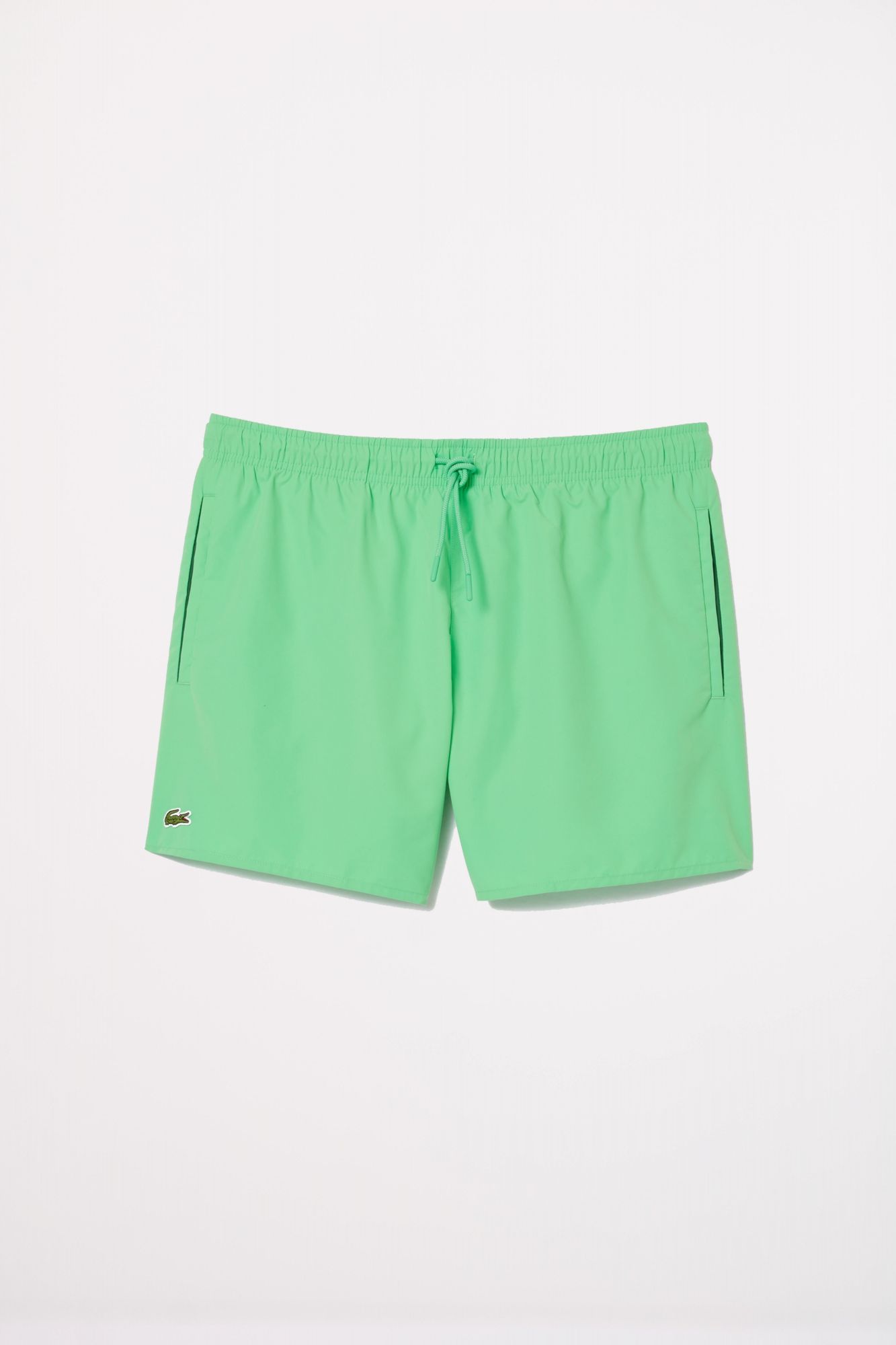 LACOSTE SHORT SLEEVED RIBBED COLLAR en color VERDE (2)