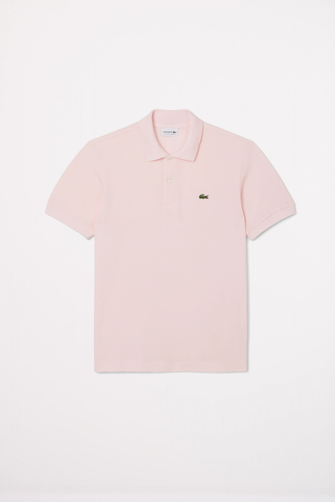 LACOSTE SHORT SLEEVED RIBBED COLLAR en color ROSA (2)