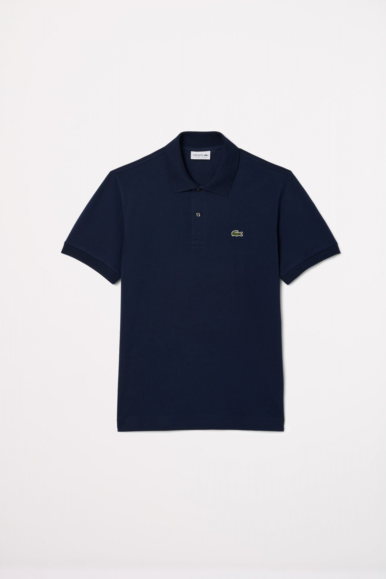 LACOSTE SHORT SLEEVED RIBBED COLLAR en color AZUL (2)