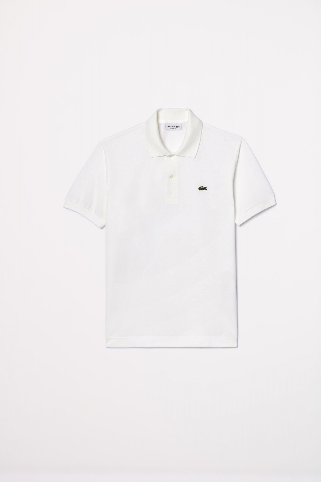 LACOSTE SHORT SLEEVED RIBBED COLLAR en color BLANCO (2)