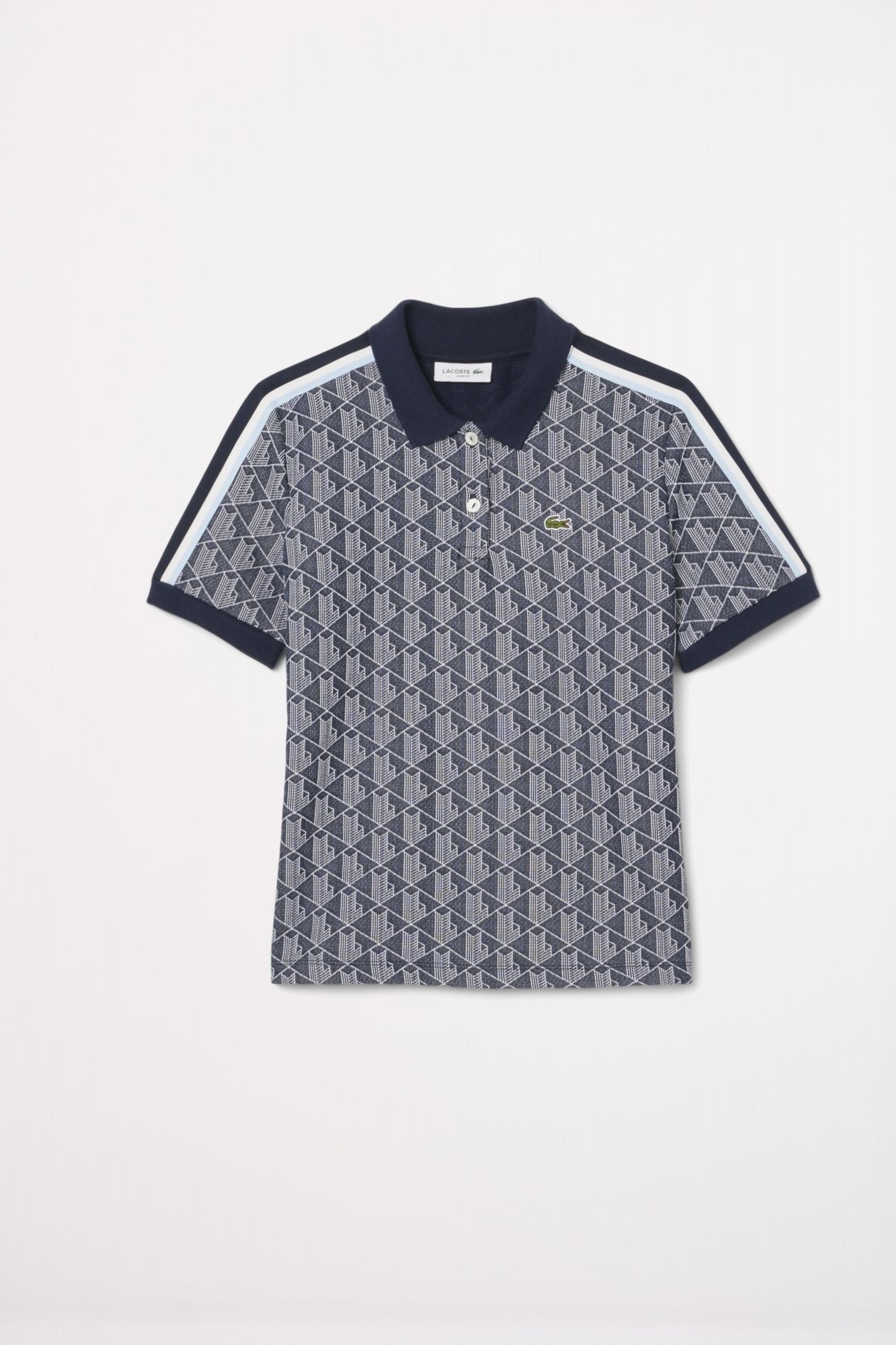 LACOSTE RIBBED COLLAR SHIRT en color AZUL (2)