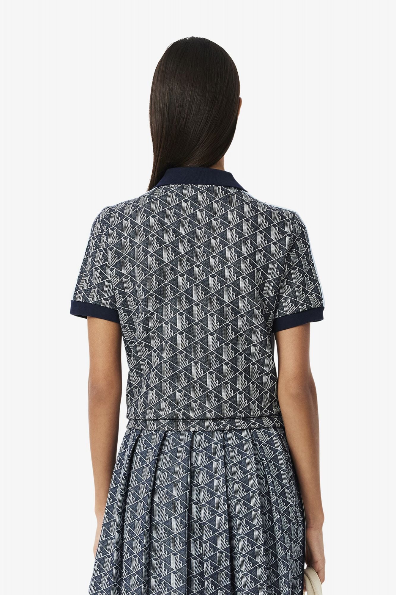 LACOSTE RIBBED COLLAR SHIRT en color AZUL (3)