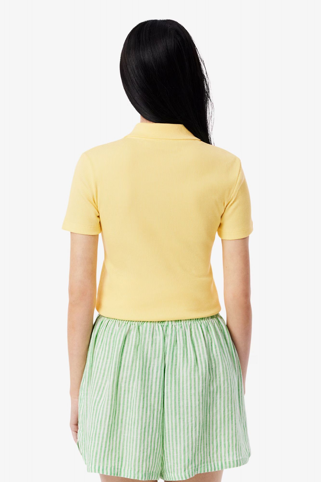 LACOSTE RIBBED COLLAR SHIRT en color AMARILLO (3)