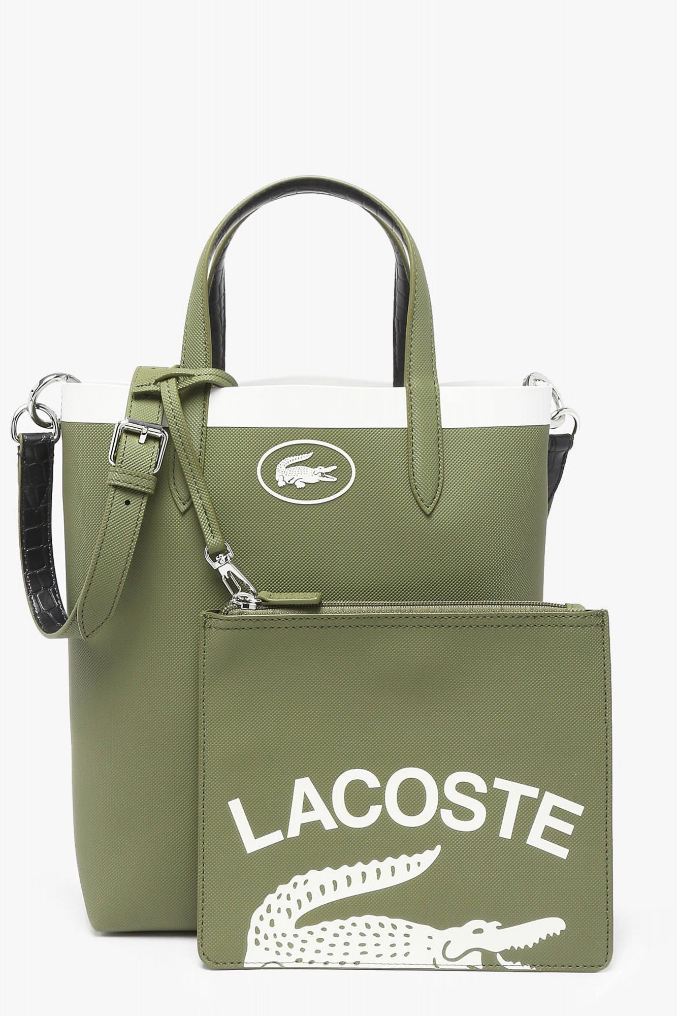 LACOSTE ANNA SEASONAL SMALL VERTIC en color VERDE (1)