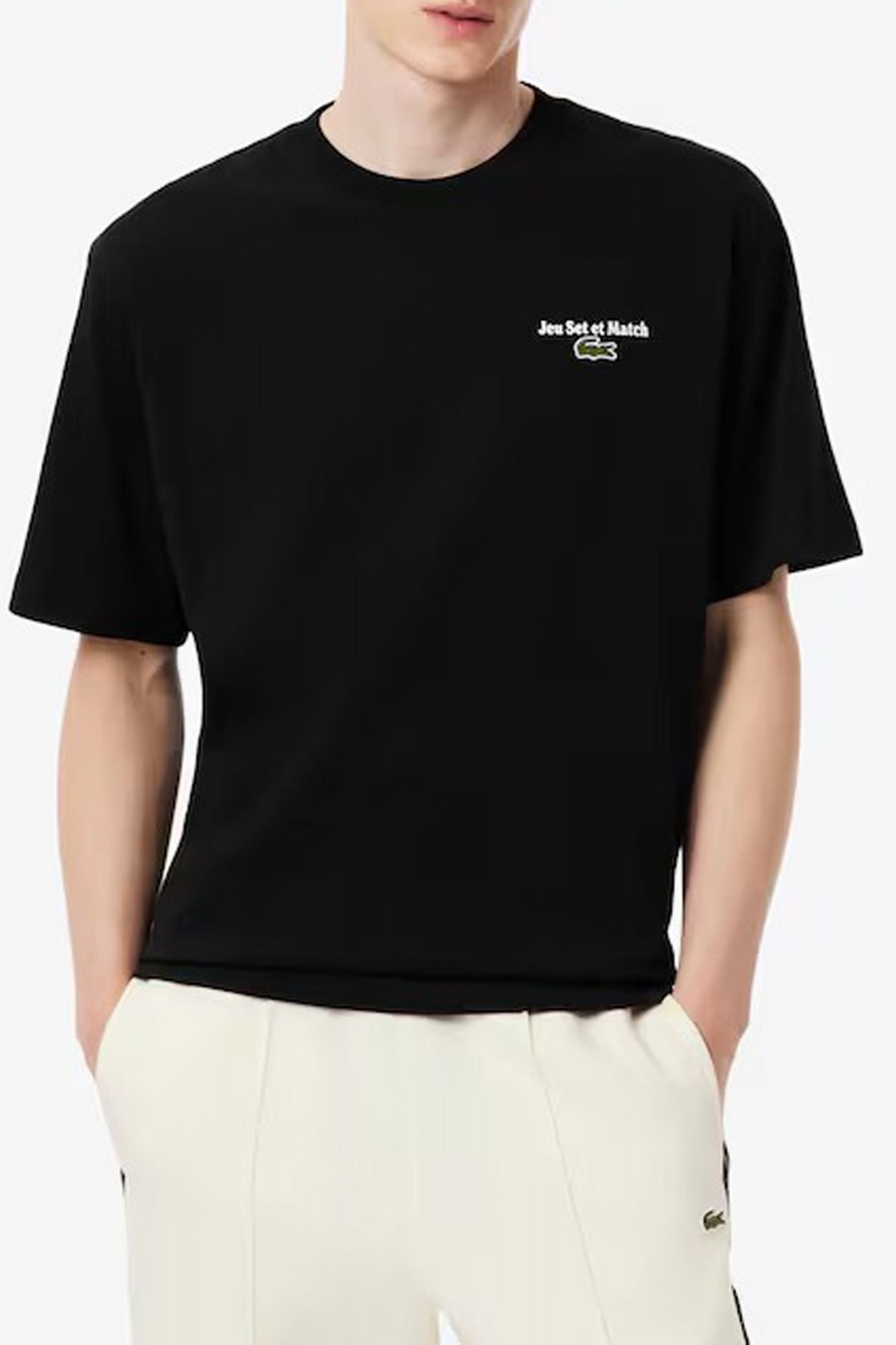 LACOSTE TEE SHIRT en color NEGRO (1)