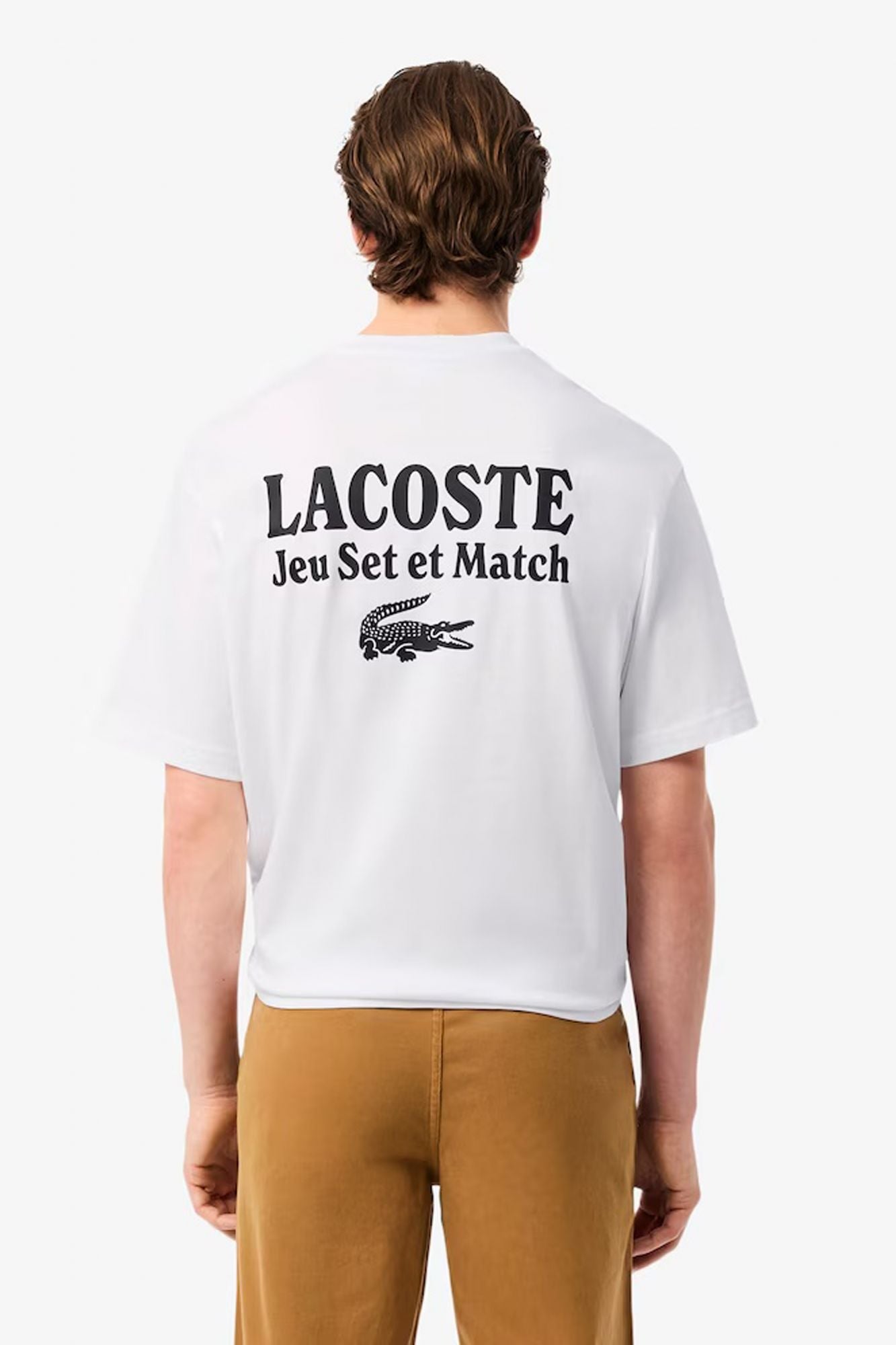 LACOSTE TH5950 TEE SHIRT en color BLANCO (3)