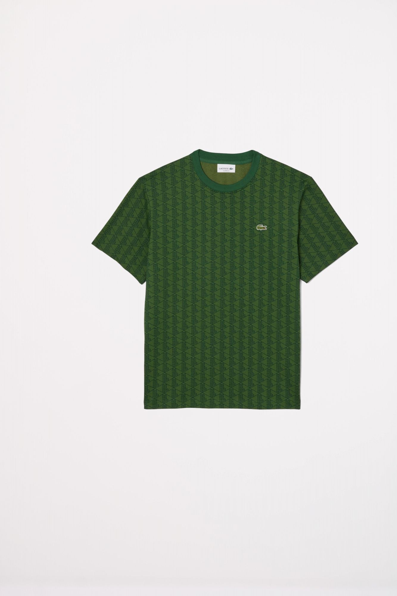 LACOSTE MONOGRAM T-SHIRT en color VERDE (2)
