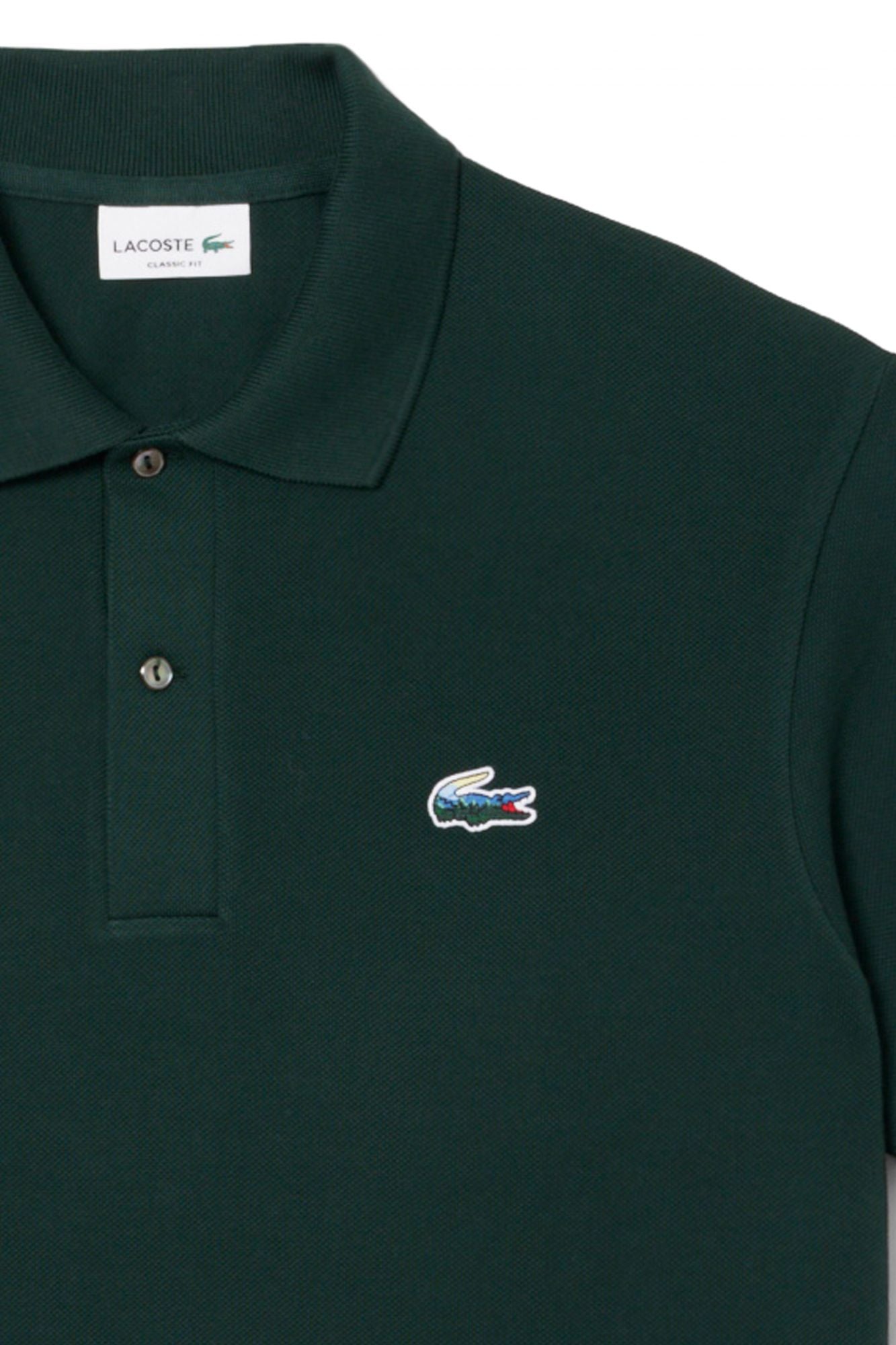 LACOSTE CLASSIC PIQUÉ POLO en color VERDE (3)