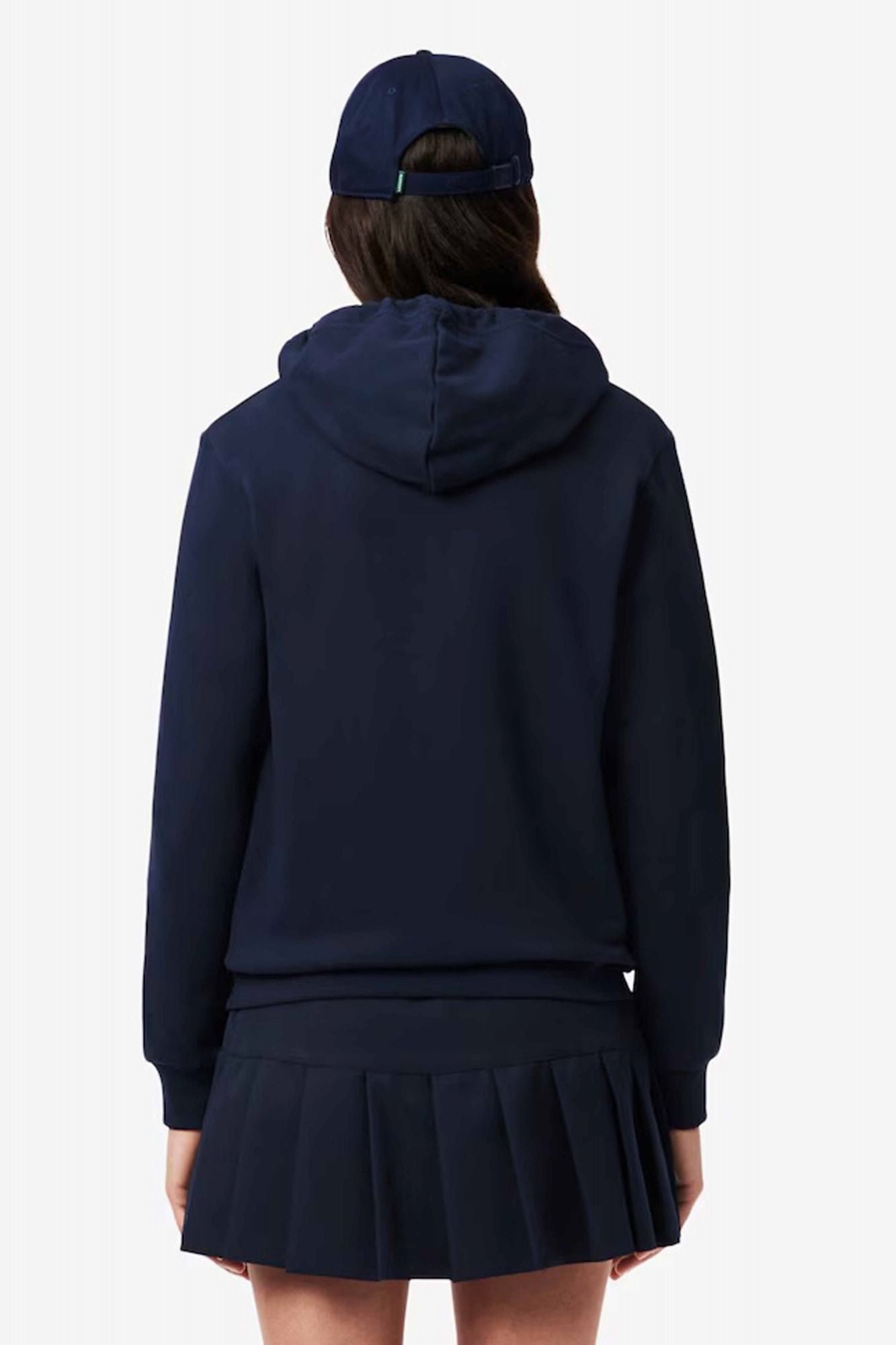 LACOSTE ZIPPED FLEECE HOODIE en color AZUL (3)