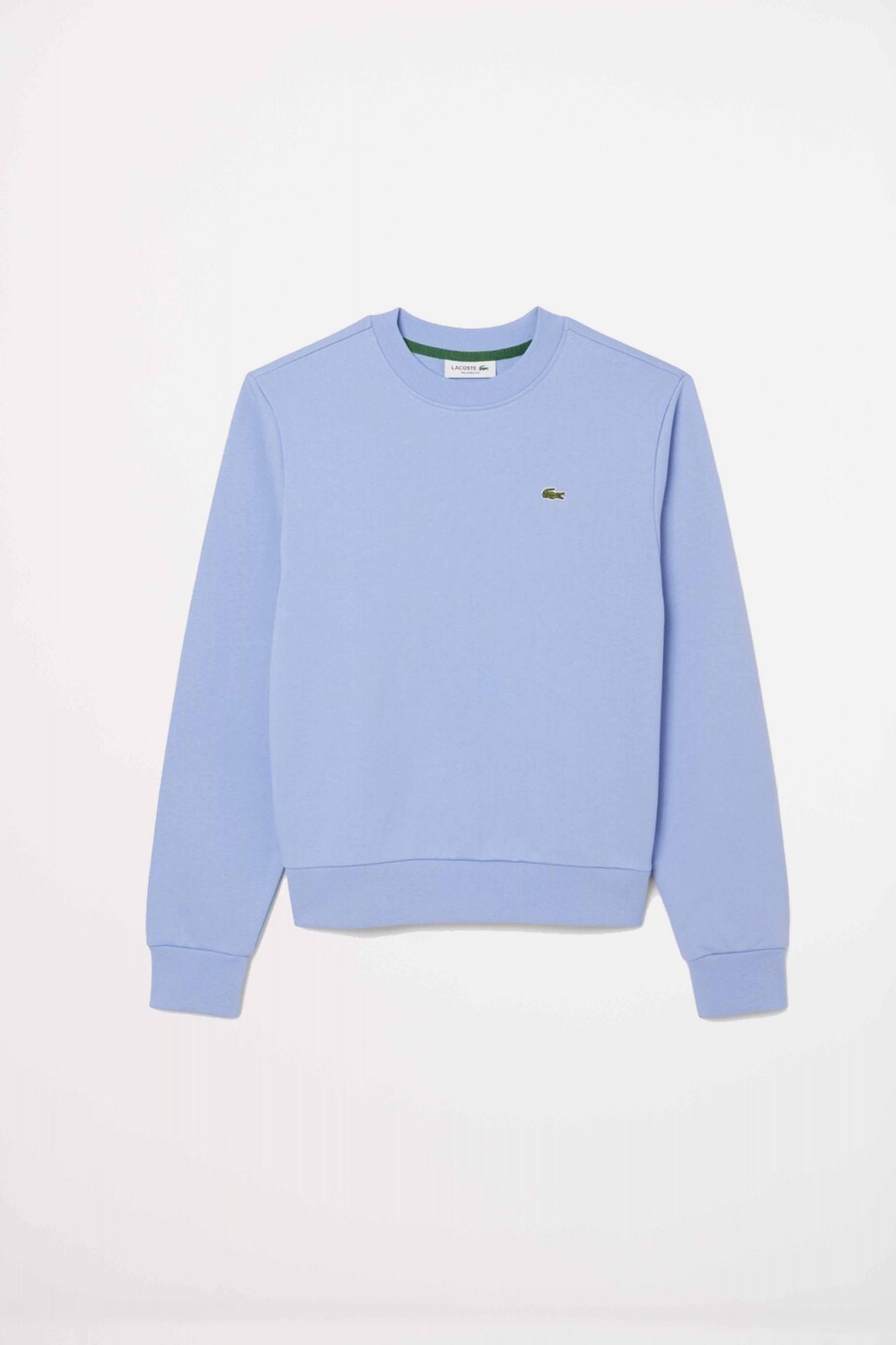 LACOSTE RELAXED FIT FLEECE CREW NECK en color AZUL (2)