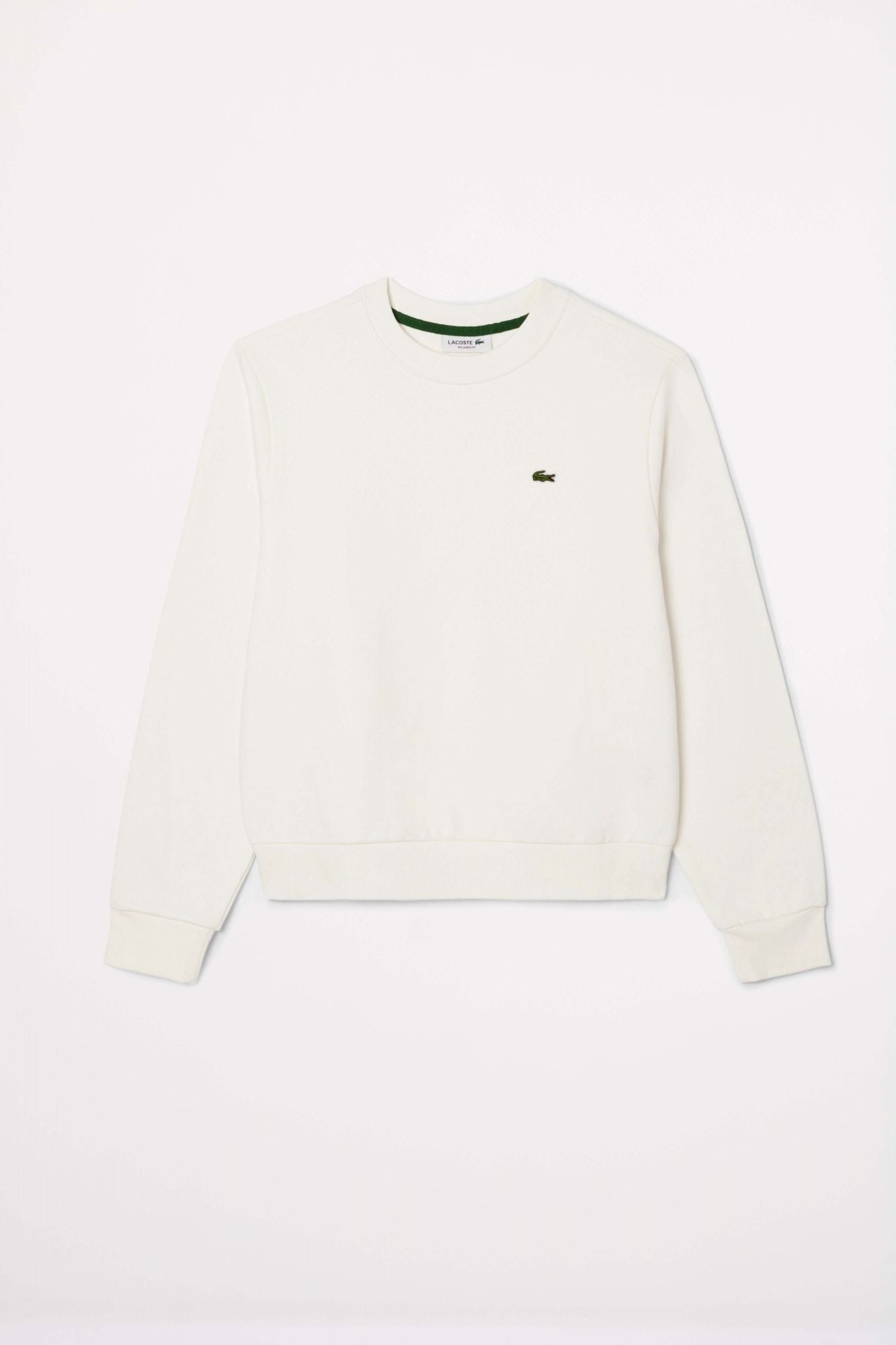 LACOSTE RELAXED FIT FLEECE CREW NECK en color BLANCO (2)