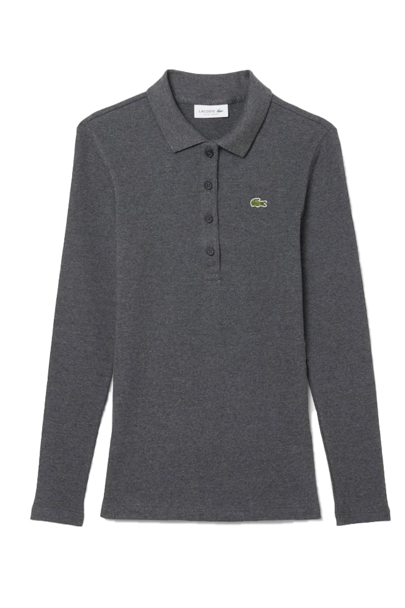 LACOSTE RIBBED COLLAR SHIRT en color GRIS (2)