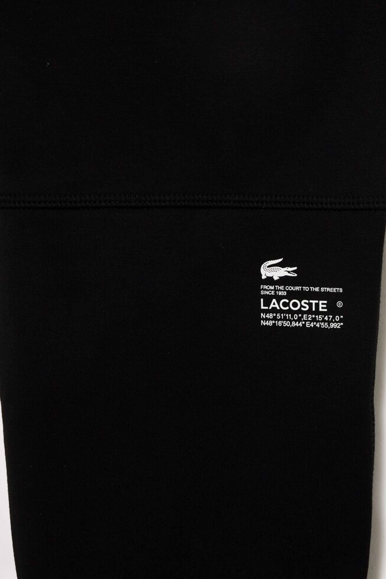 LACOSTE COTTON SWEATPANTS en color NEGRO (4)