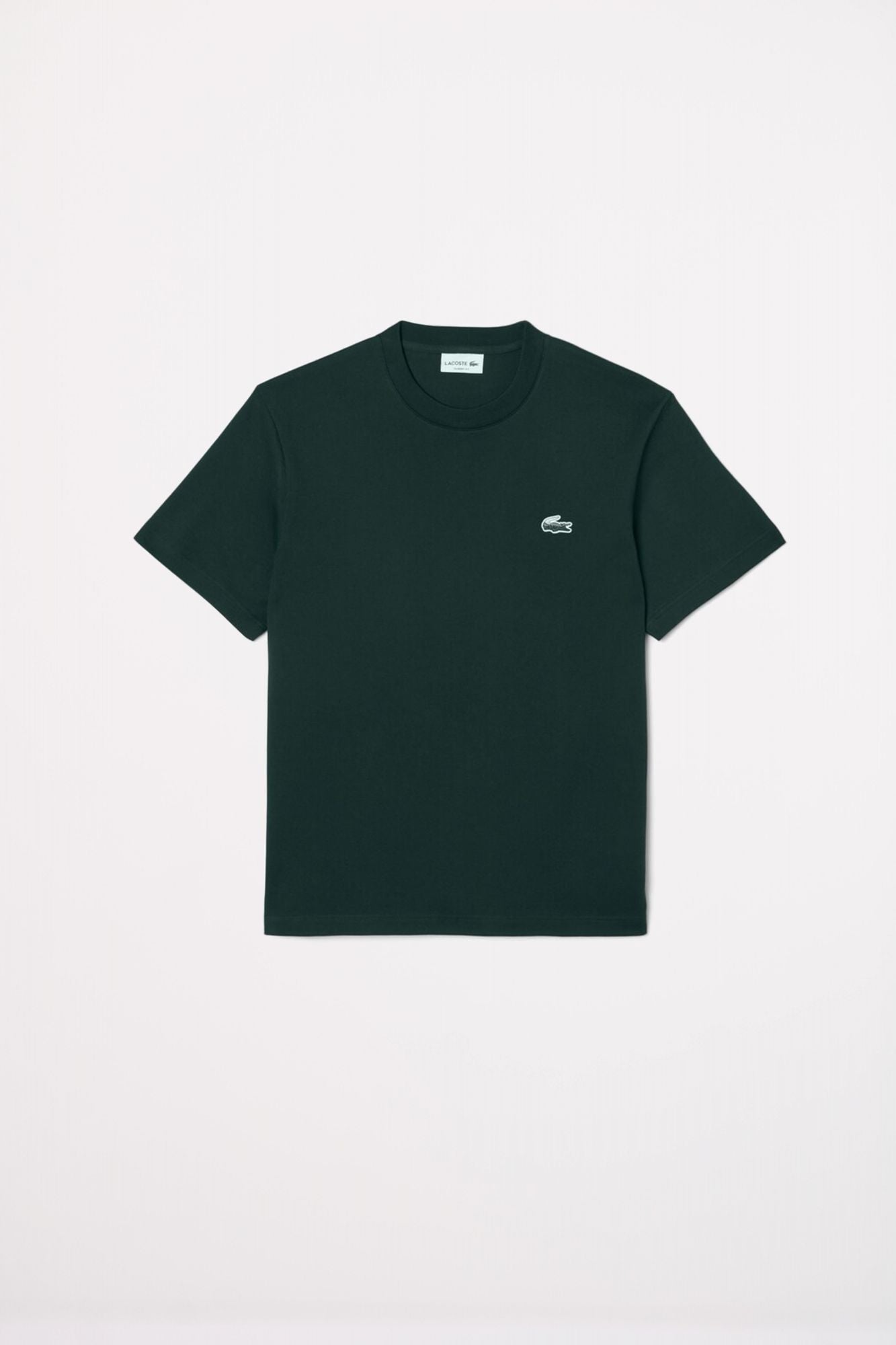 LACOSTE HEAVY JERSEY LANDSCAPE CROCODILE T-SHIRT en color VERDE (2)