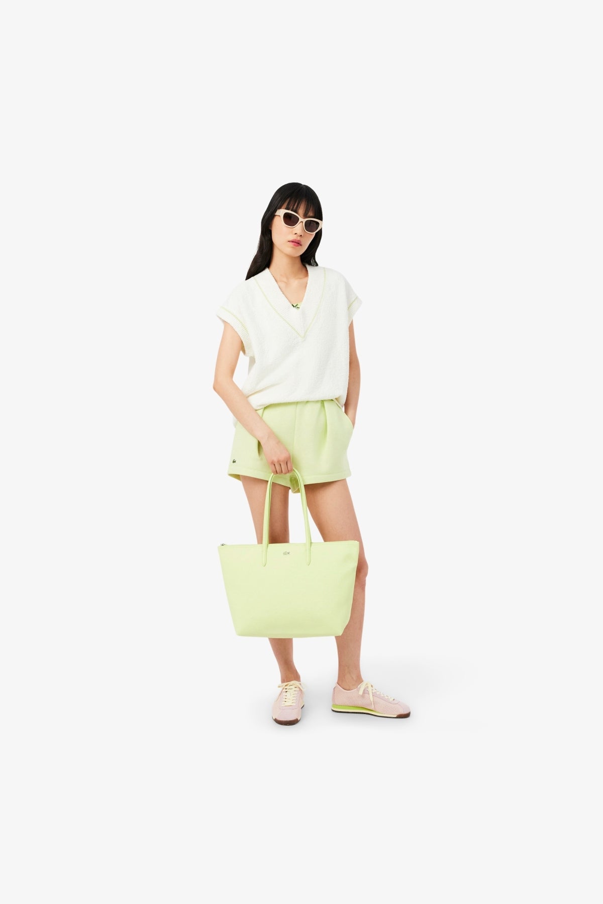 LACOSTE SHOPPING BAG en color VERDE (5)