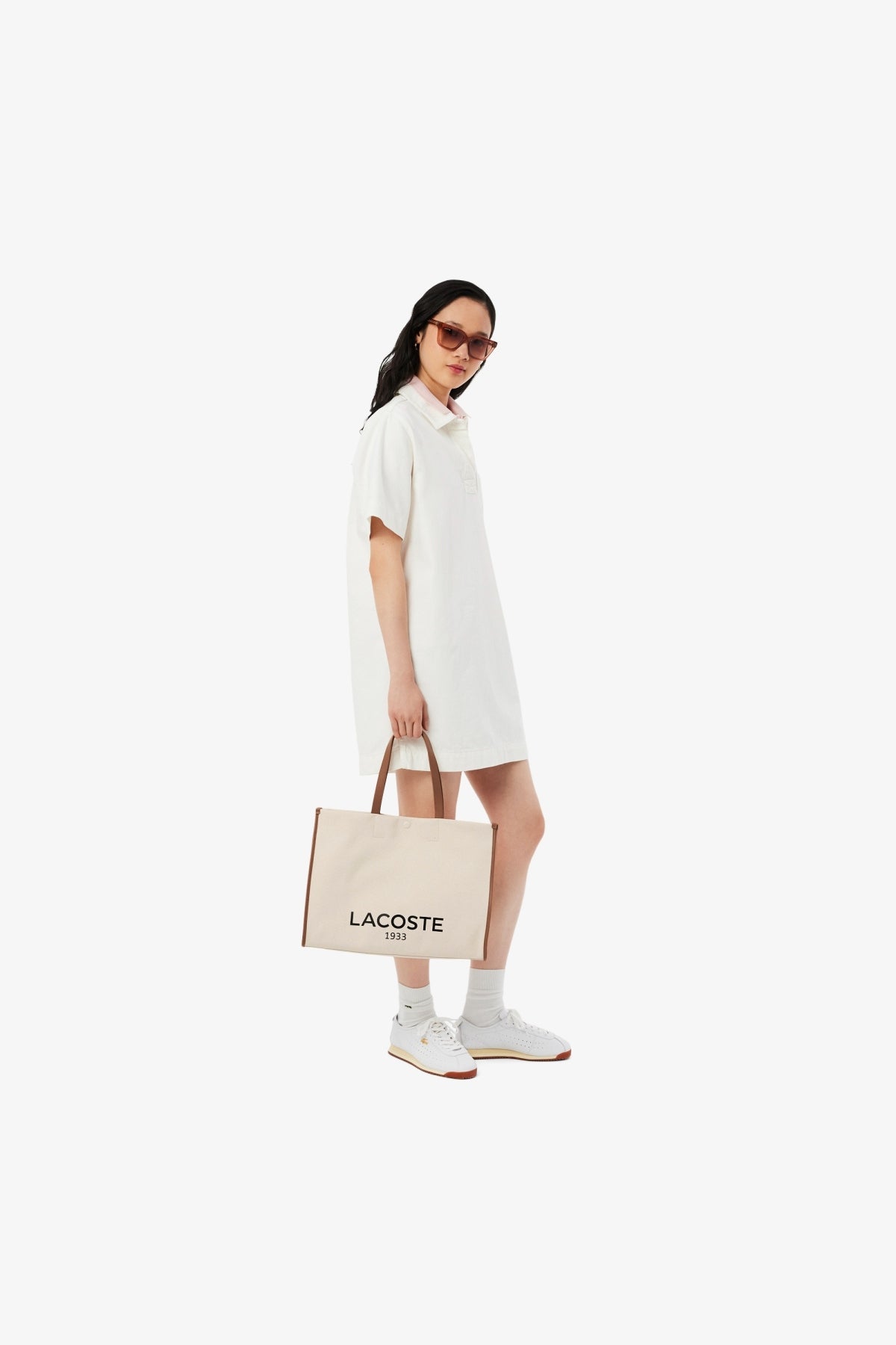 LACOSTE SHOPPING BAG en color BEIS (5)
