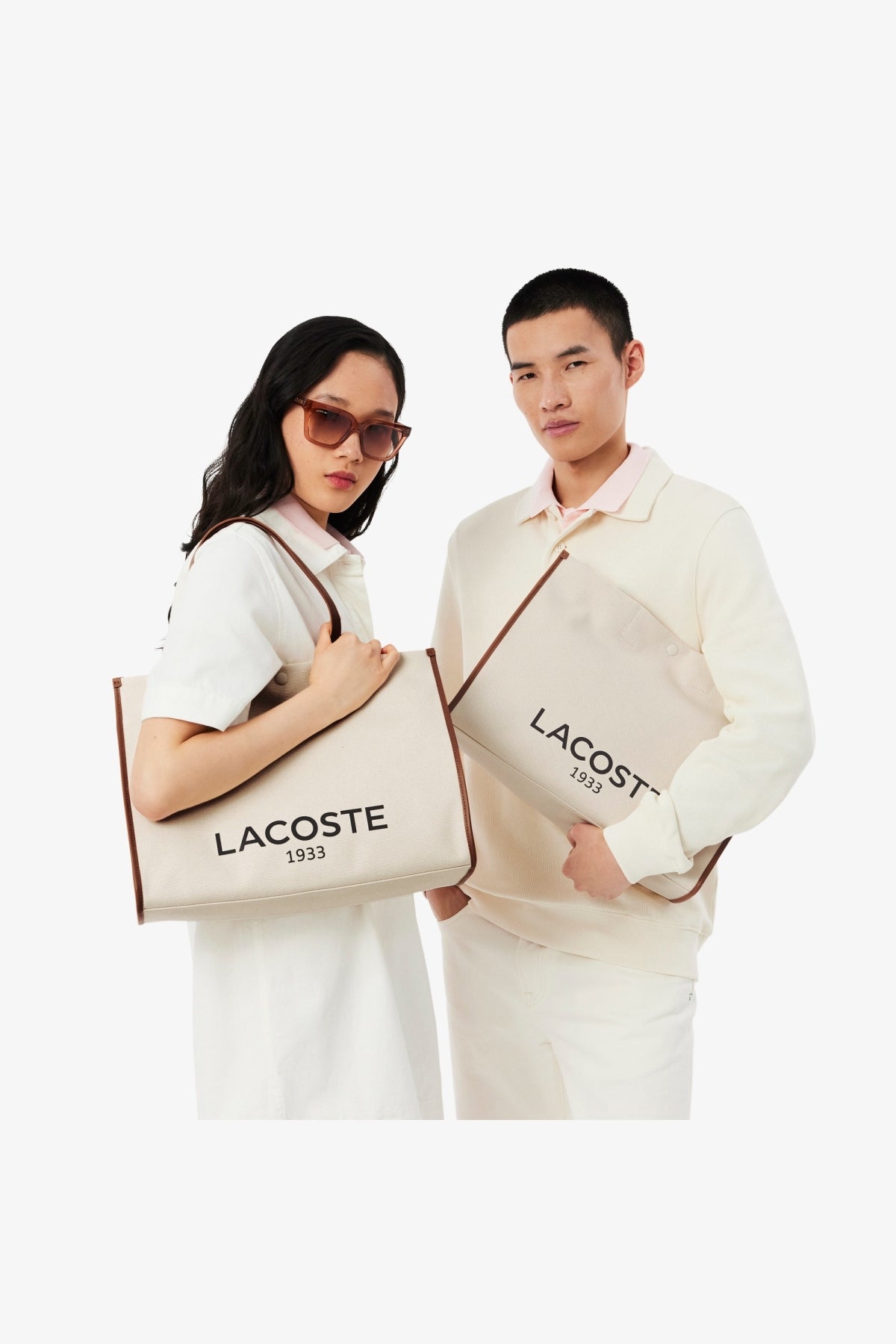 LACOSTE SHOPPING BAG en color BEIS (9)