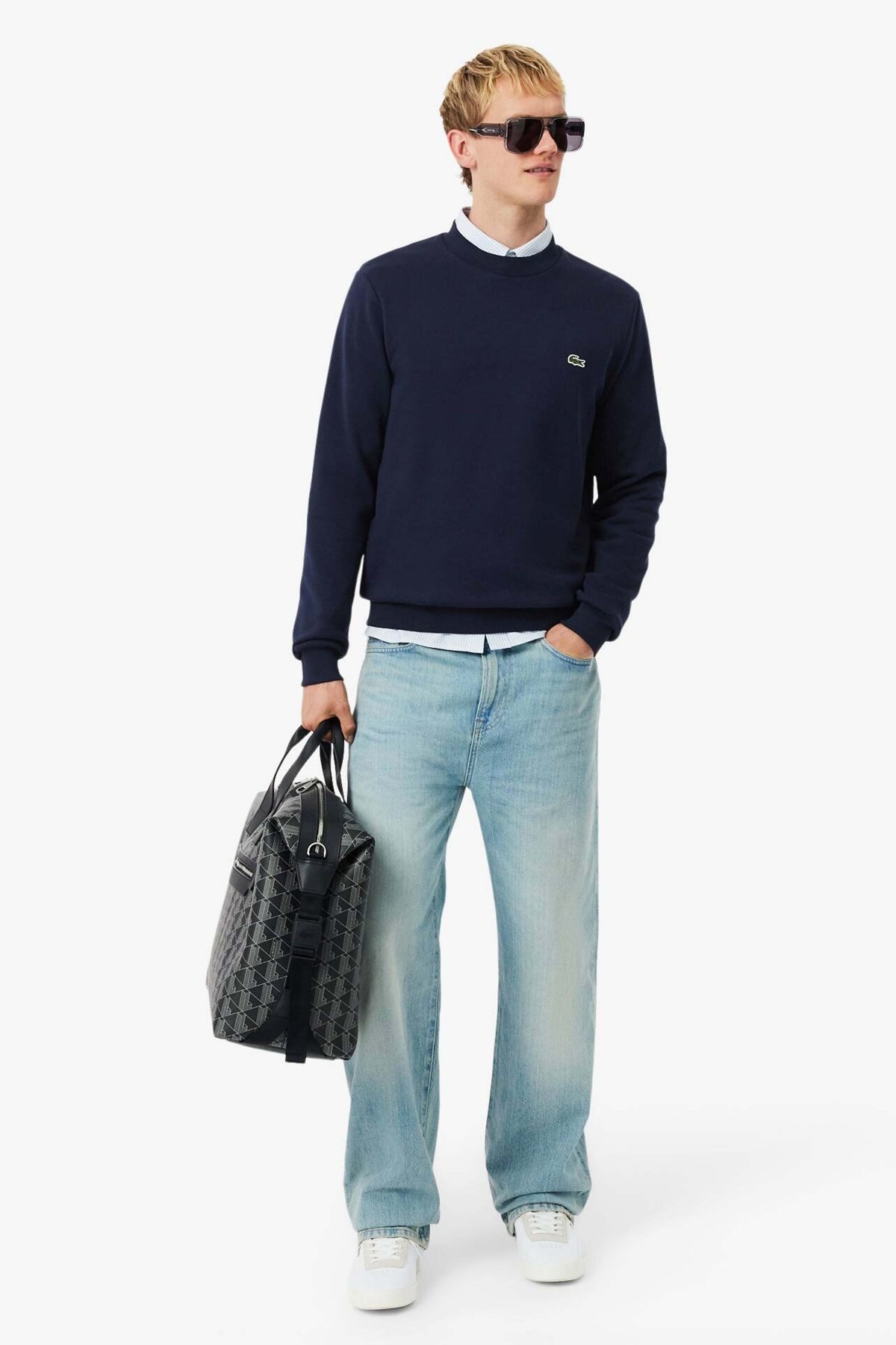 LACOSTE SWEATSHIRT en color AZUL (1)