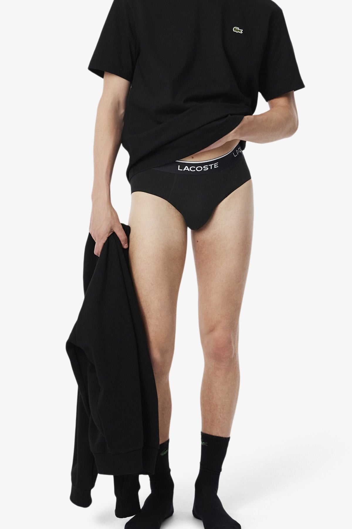LACOSTE 8H1293 UNDERWEAR BRIEFS en color NEGRO (4)