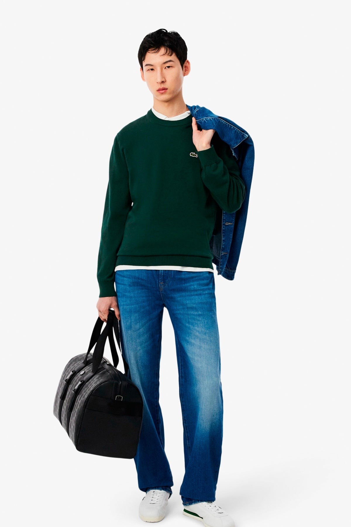 LACOSTE CREWNECKS SWEATERS en color VERDE (5)