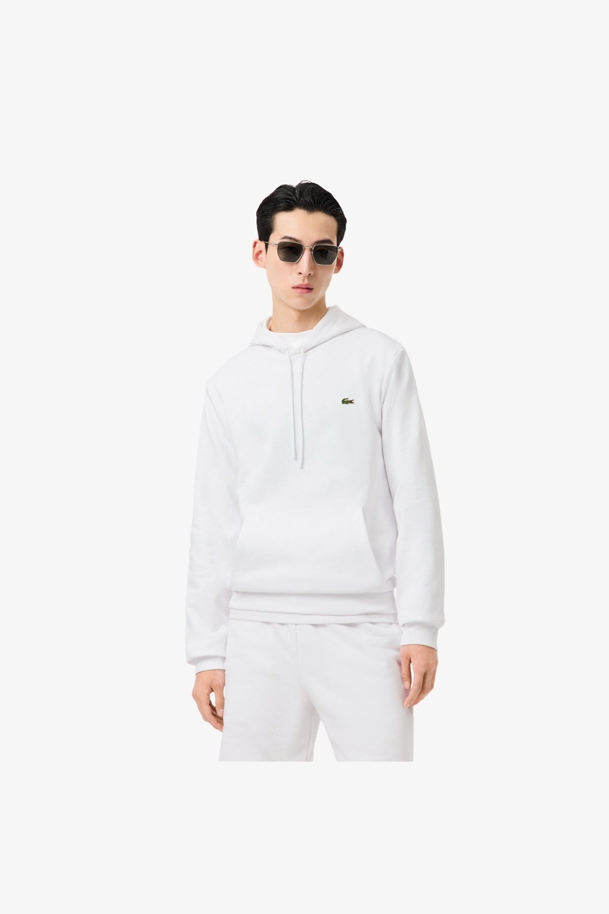 LACOSTE SH9839 SWEATSHIRTS CAPUCHE HOM en color BLANCO (3)
