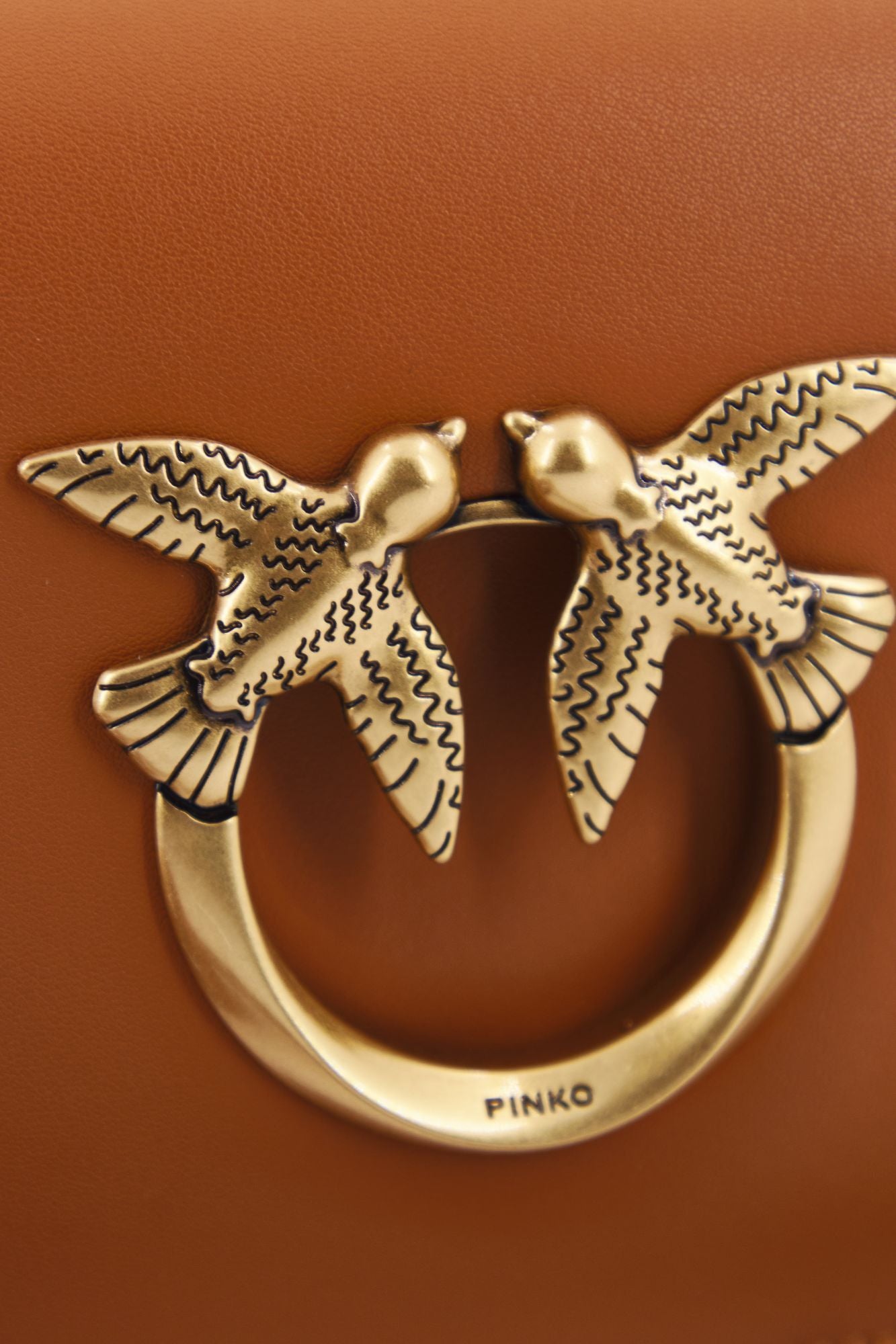 PINKO LOVE MINI CLICK en color MARRON (4)