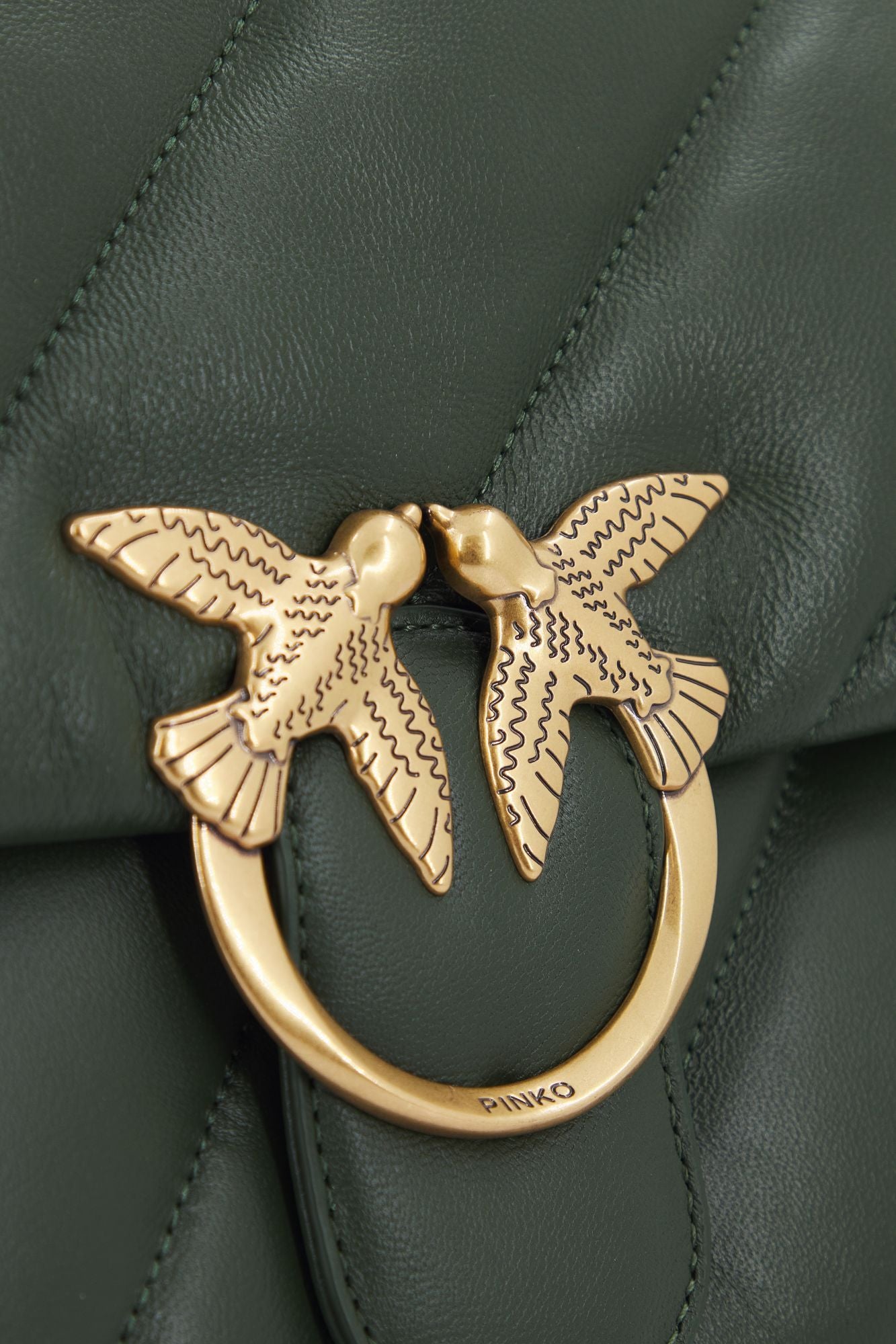 PINKO LOVE BIG PUFF MAXI en color VERDE (4)