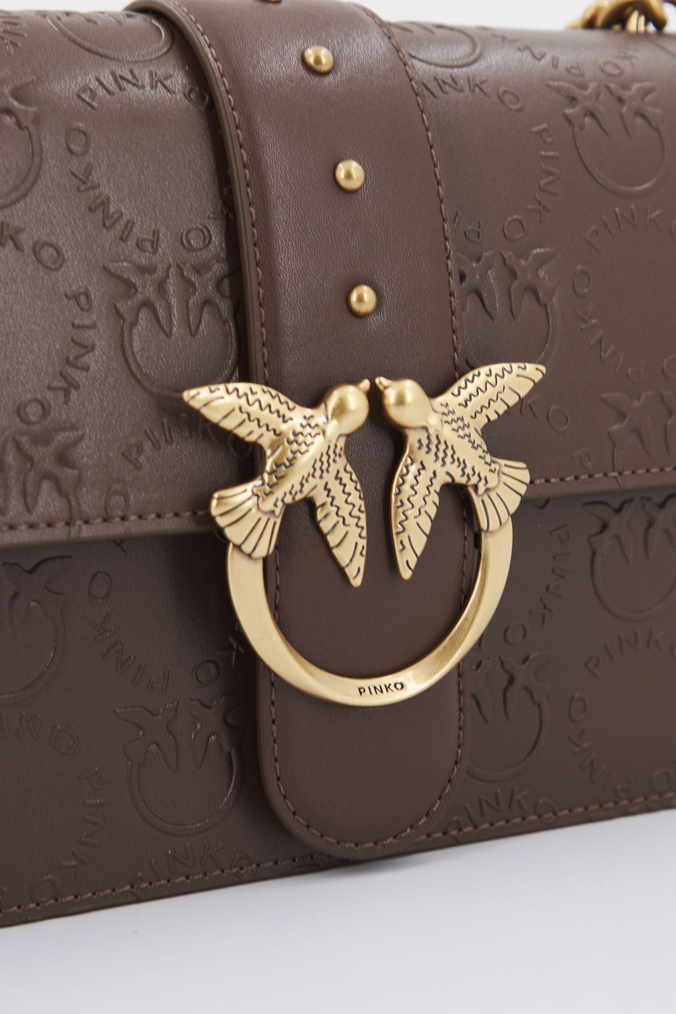PINKO LOVE CLASSIC ICON NEW en color MARRON (5)