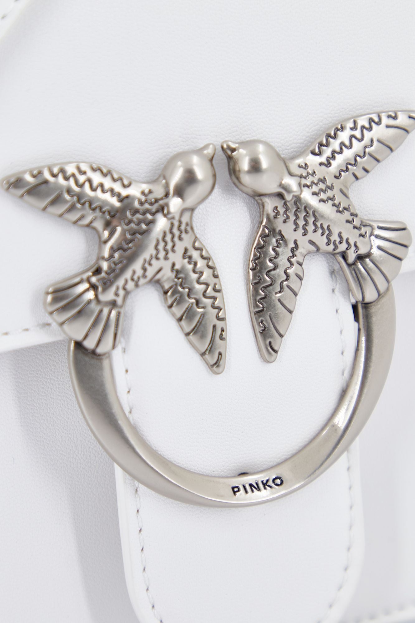 PINKO LOVE BELL VEGAN R en color BLANCO (4)