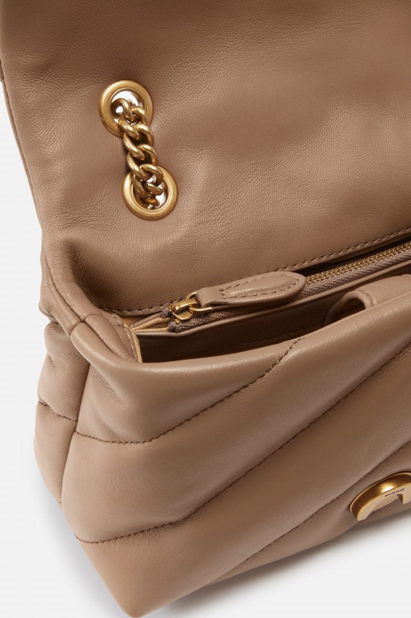 PINKO LOVE MINI PUFF CL SHEEP en color MARRON CLARO (3)