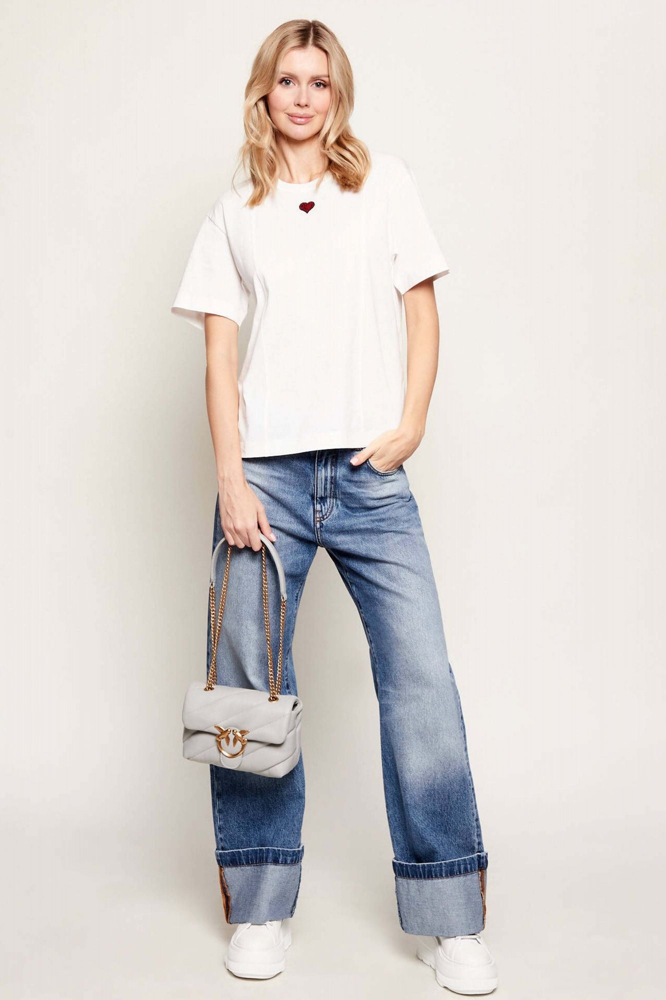 PINKO LOVE MINI PUFF CL SHEEP en color GRIS (1)